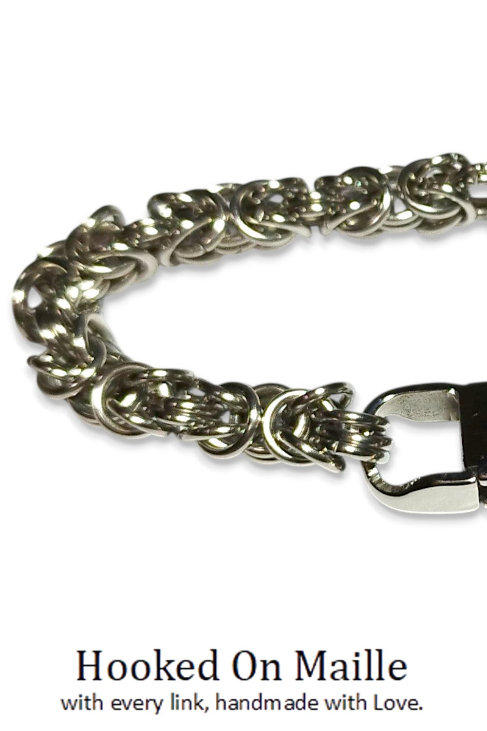 CREATIVE JEWELLERY STUDIO | Byzantine Stainless Steel Bracelet by Hooked On Maille