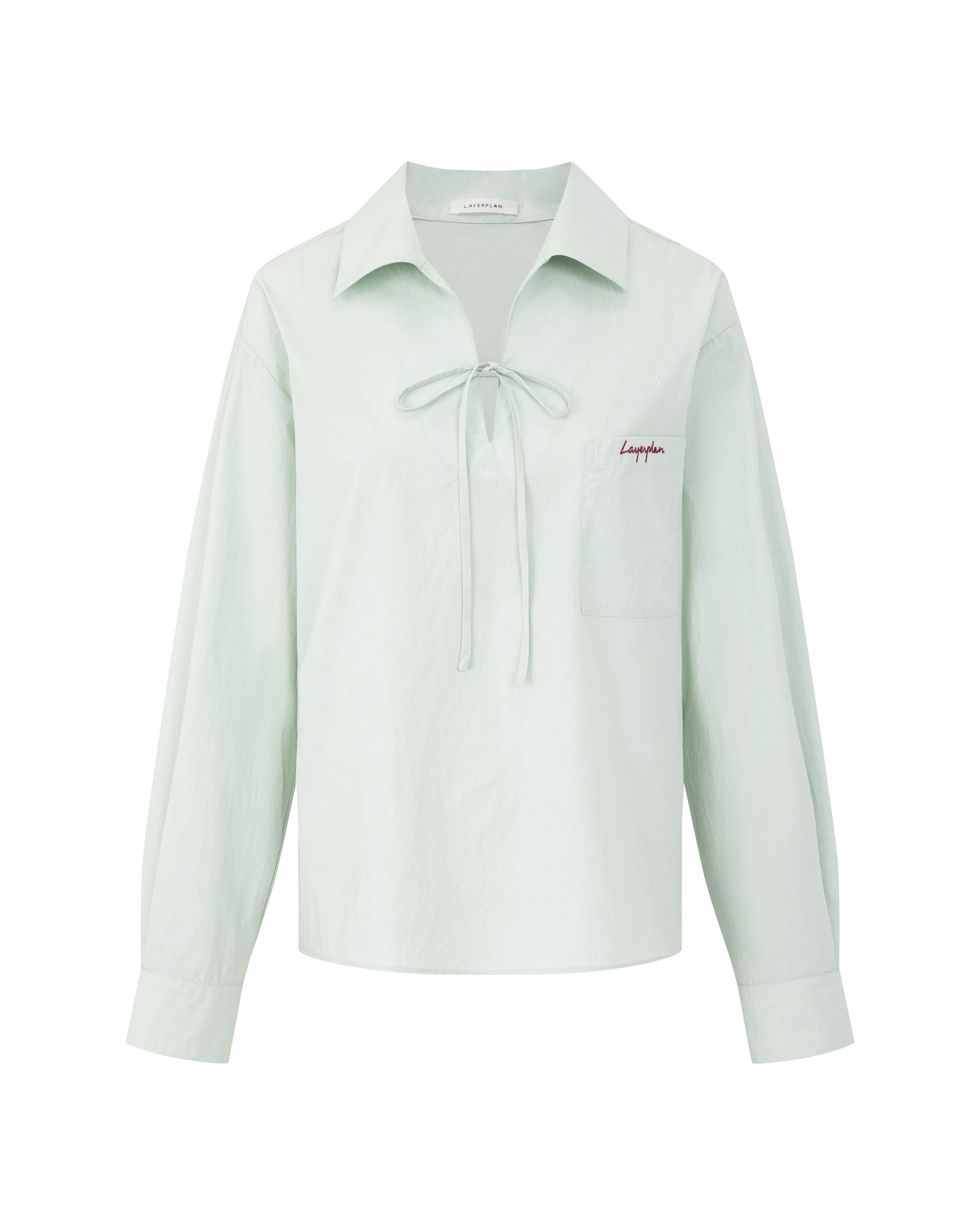 LAYERPLAN | Colette Embroidered Bow Blouse