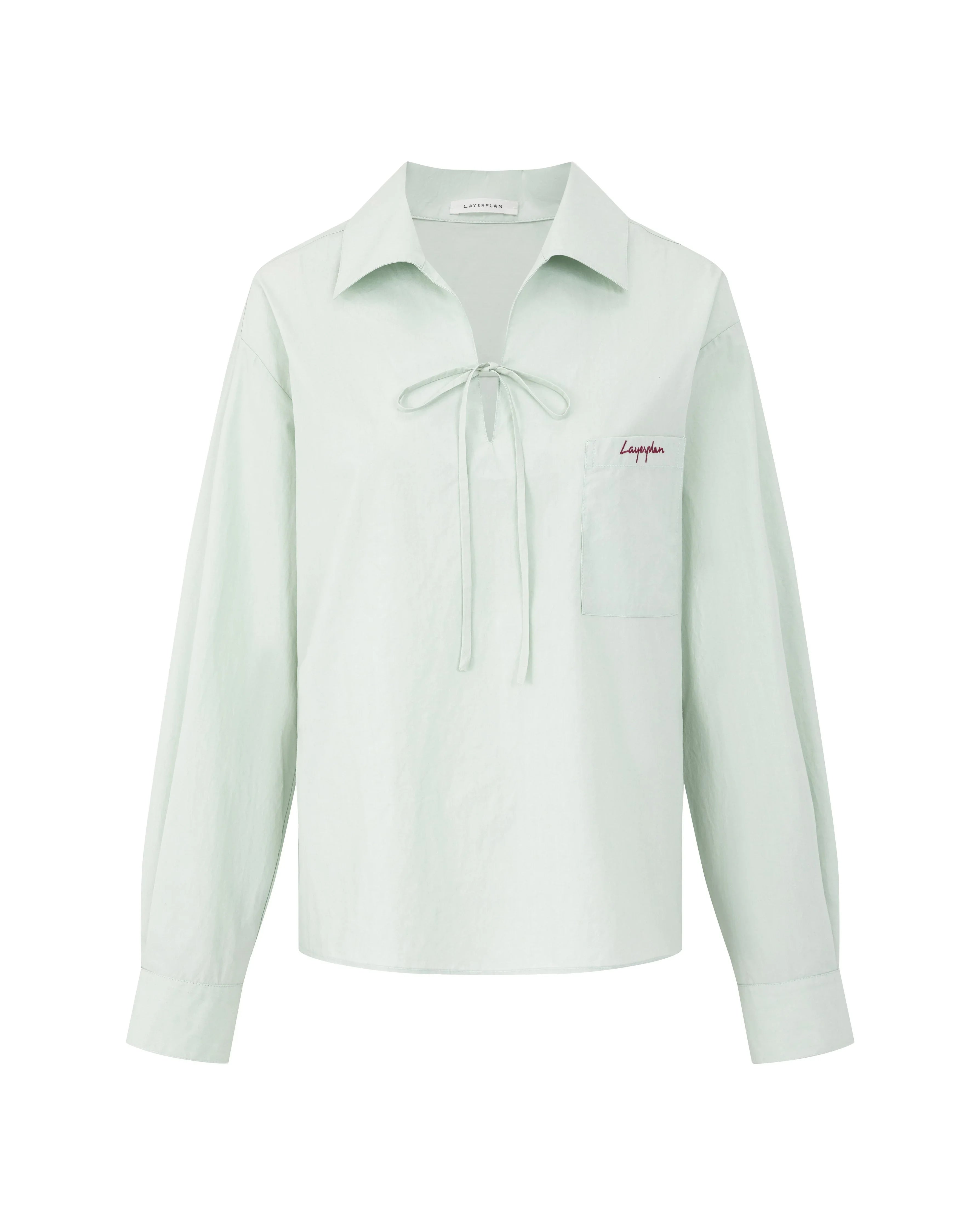 LAYERPLAN | Colette Embroidered Bow Blouse