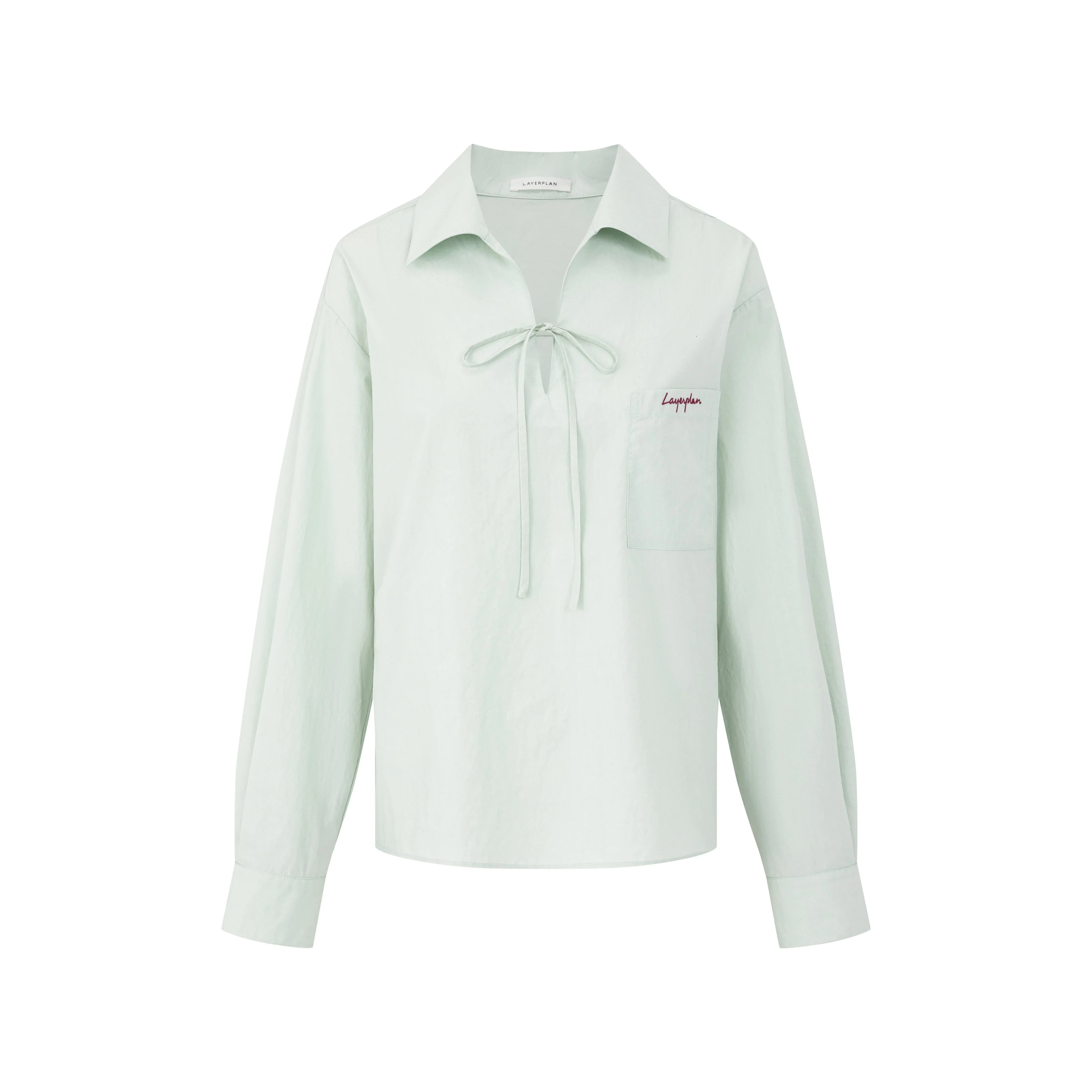 LAYERPLAN | Colette Embroidered Bow Blouse