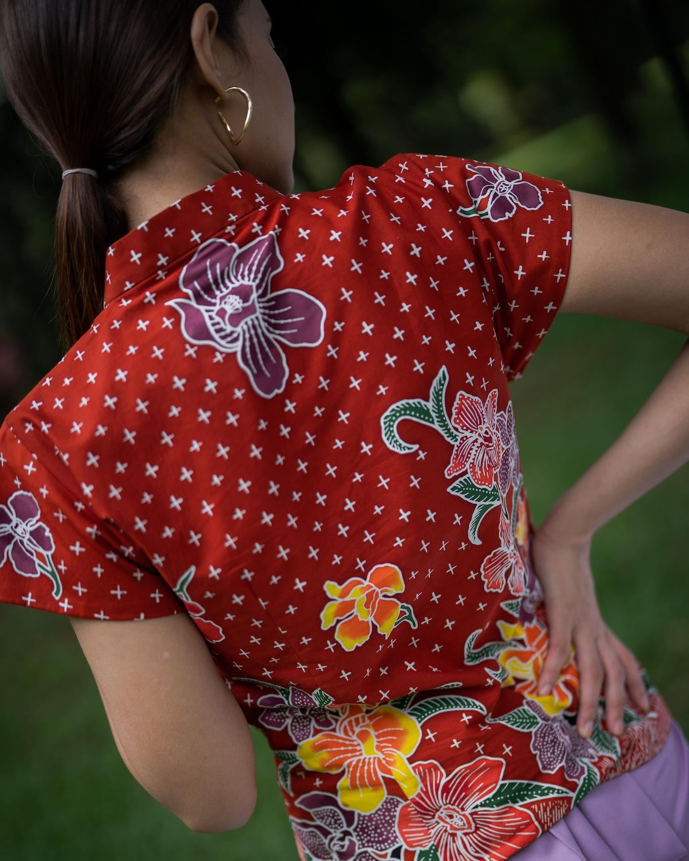 STUDIO GYPSIED | Batik Kebaya Sofea In Anggrek Rose