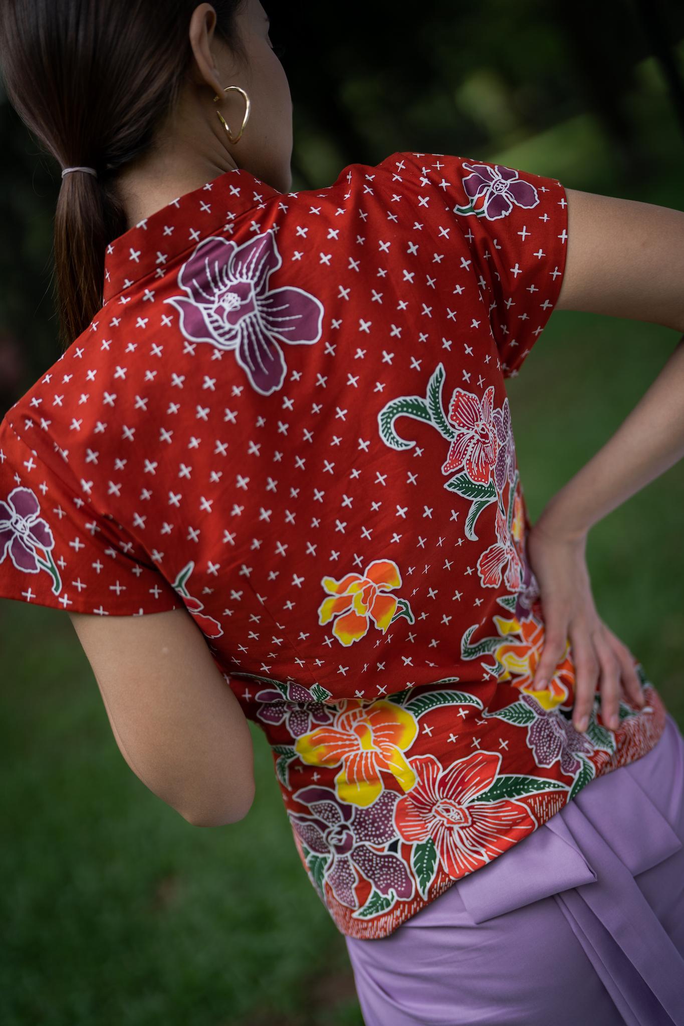 STUDIO GYPSIED | Batik Kebaya Sofea In Anggrek Rose