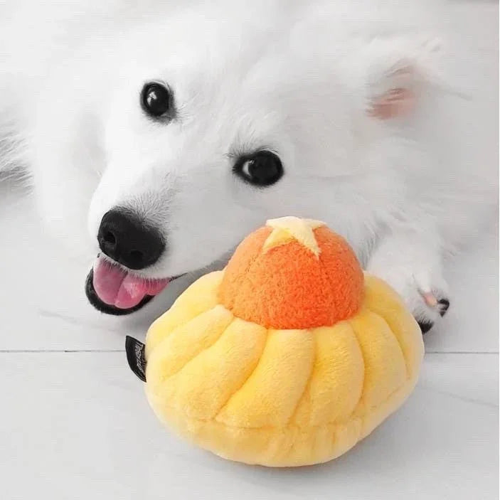 NOM | Waggle Pineapple Tart Squeakie Chew Toy