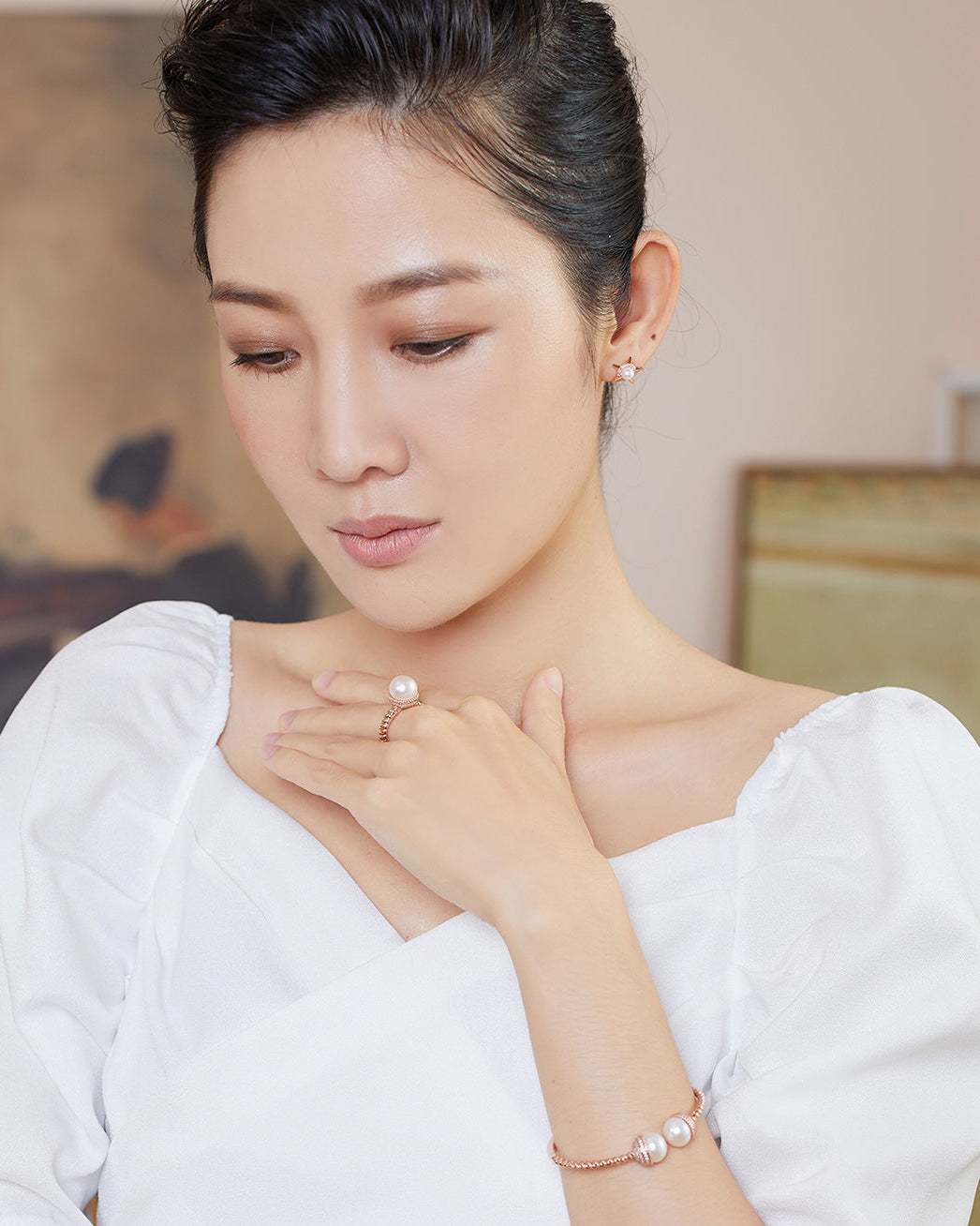 PEARLY LUSTRE | Asian Civilisations Museum Freshwater Pearl Ring WR00097 | ACM Collection