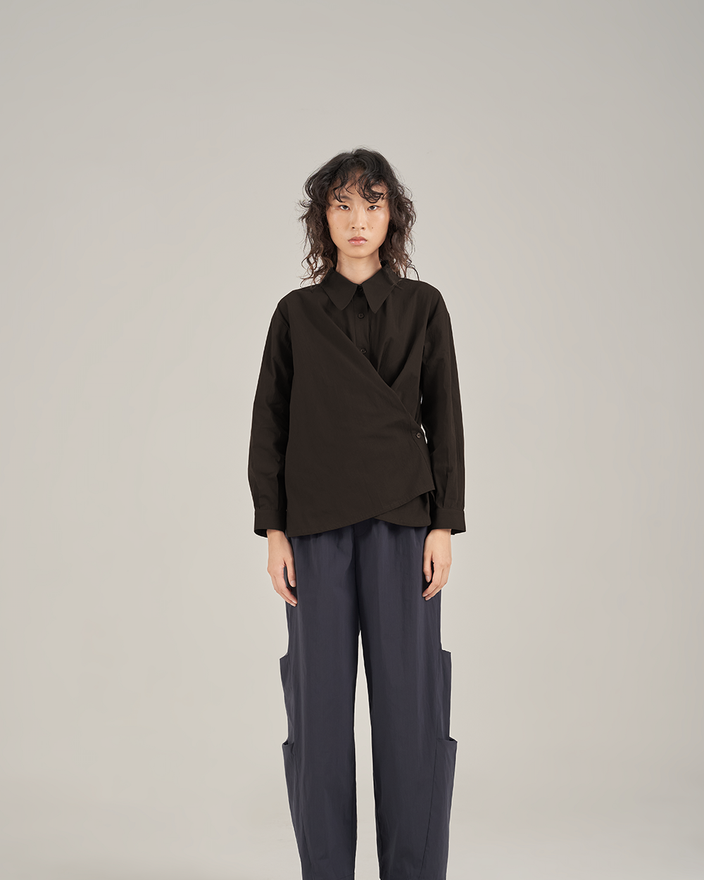 SABRINAGOH | Ira Wrap Shirt