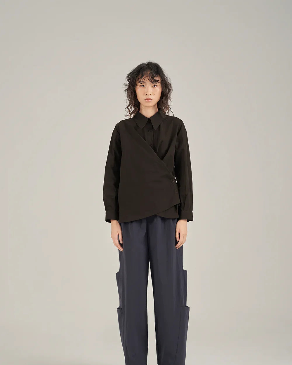 SABRINAGOH | Ira Wrap Shirt