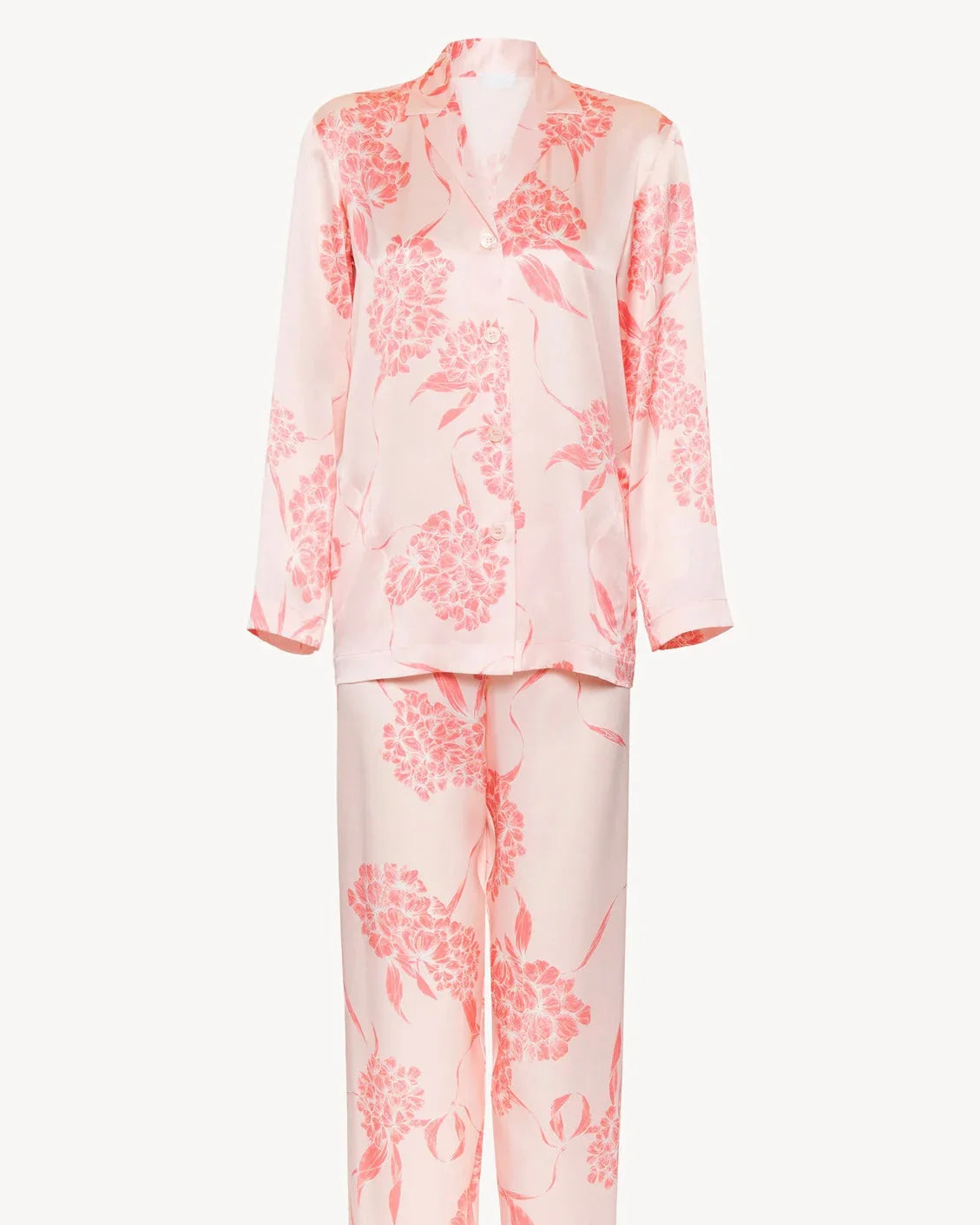 BELLS & BIRDS | Hydrangea Bloom Pyjamas Pants Set (Pink)