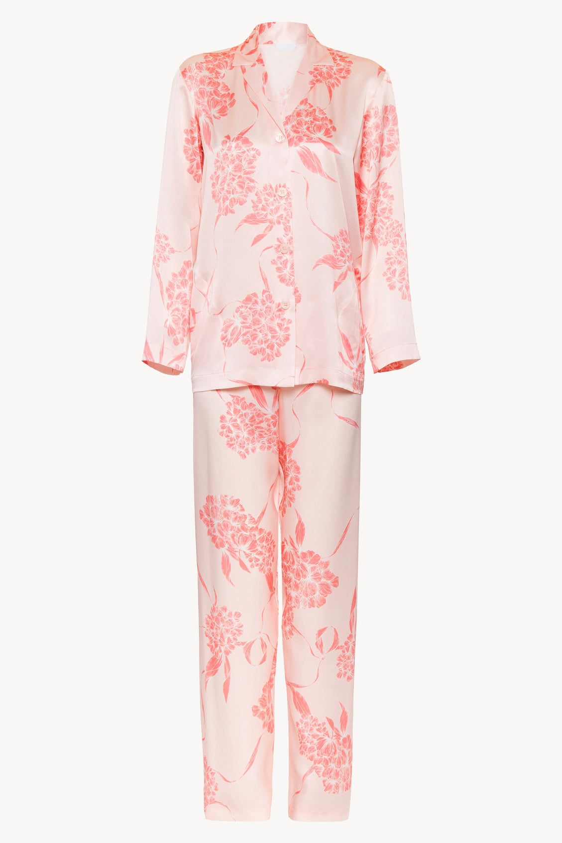 BELLS & BIRDS | Hydrangea Bloom Pyjamas Pants Set (Pink)