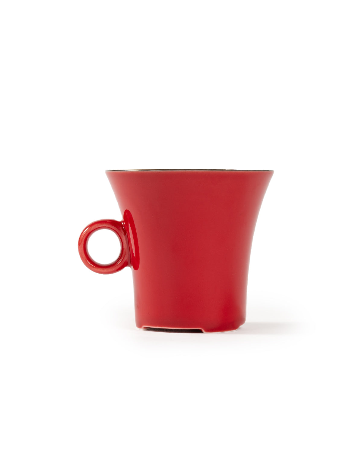 CRAFILAB | Vermilion Red & Round Handle Teacup