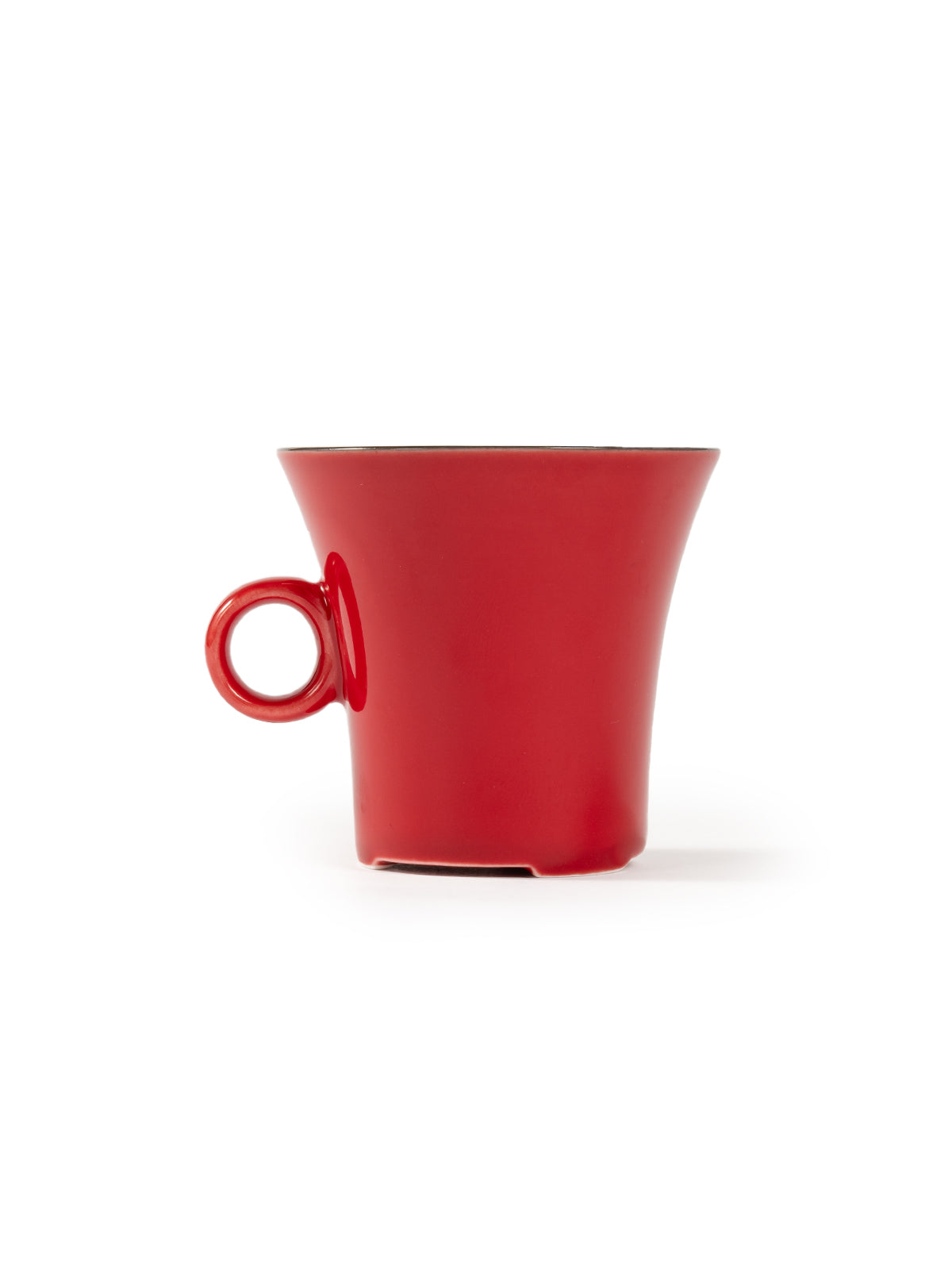 CRAFILAB | Vermilion Red & Round Handle Teacup