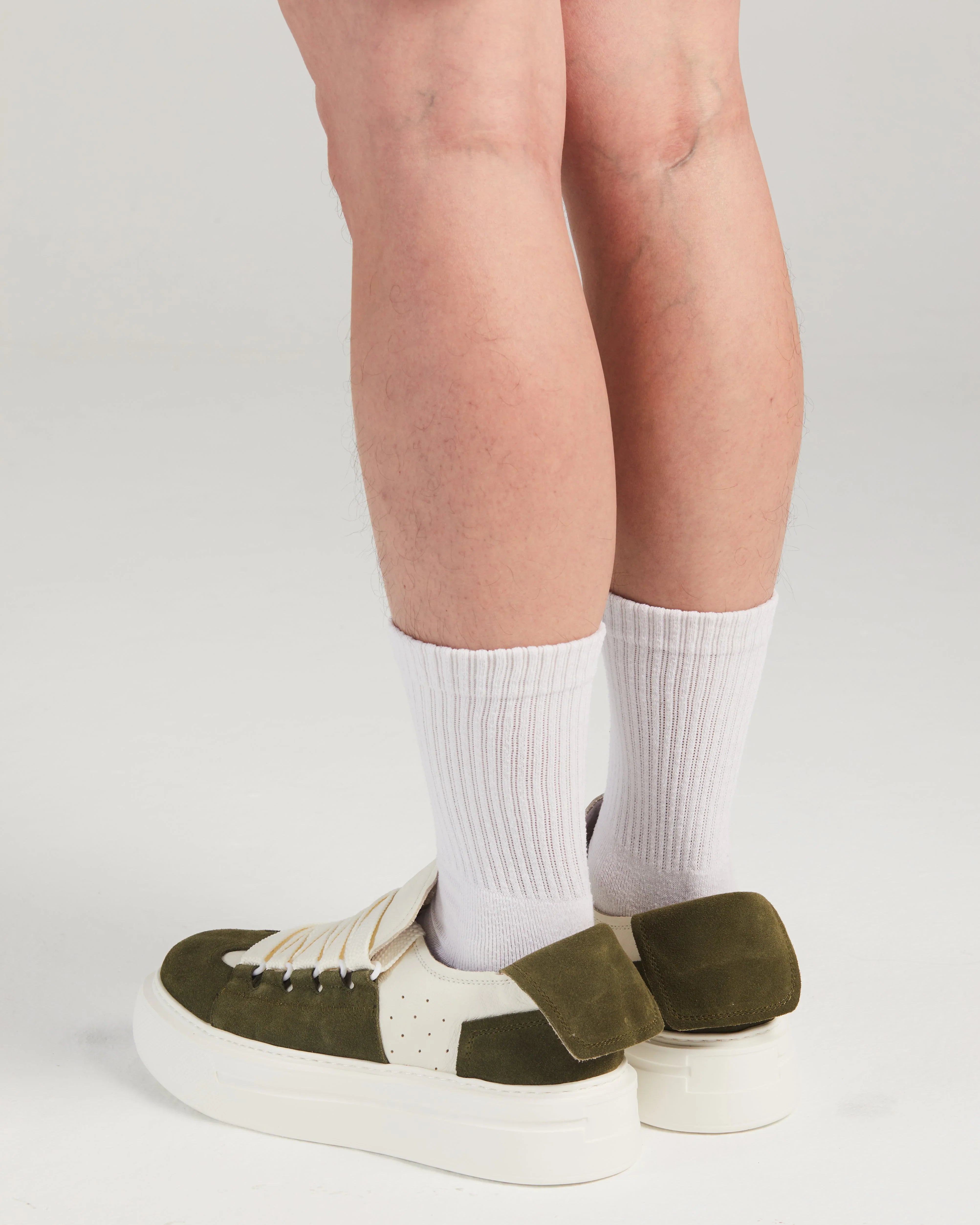 PROJECTWEAR | Felton Broad Shoelace Suede Leather Sneaker Green