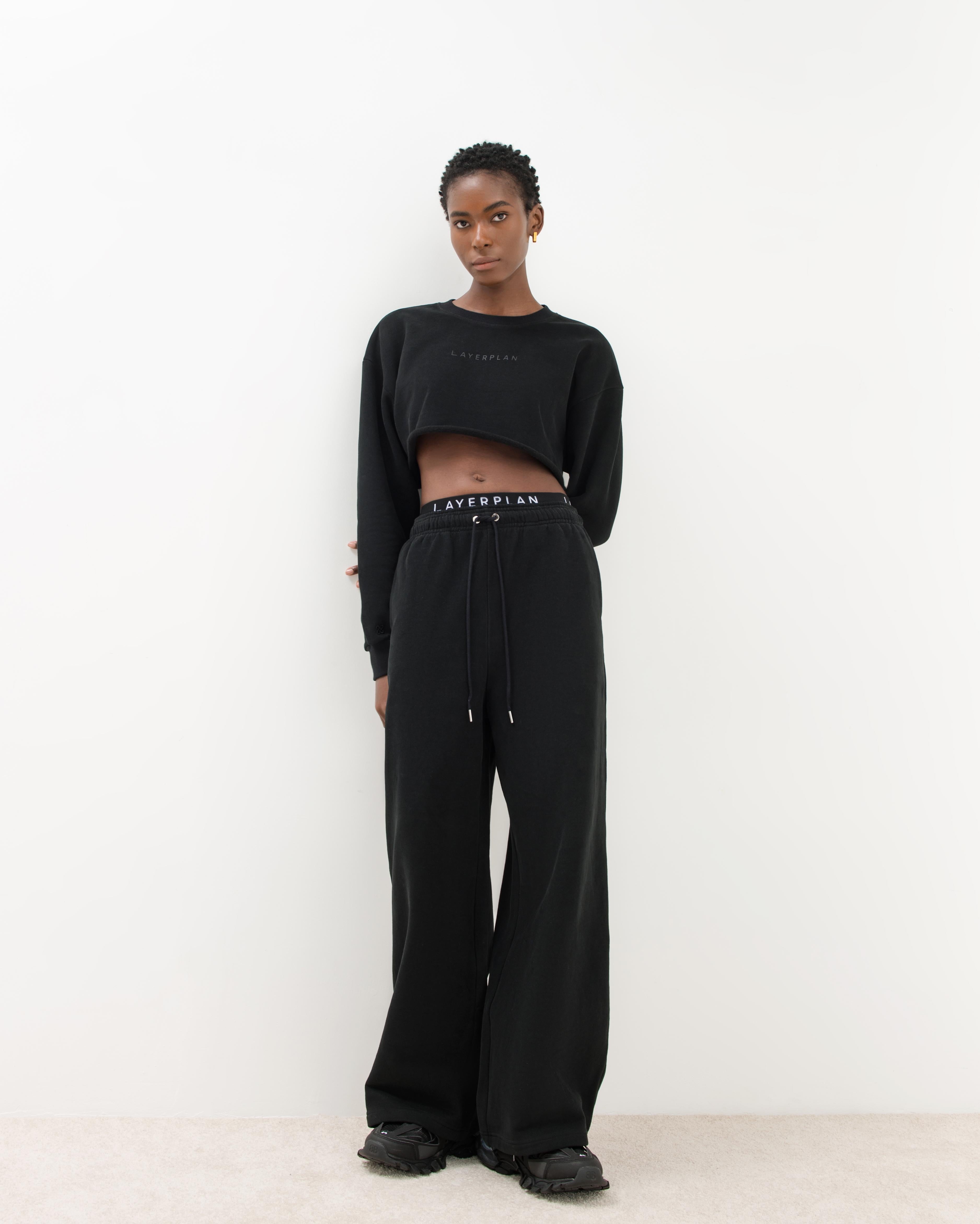 LAYERPLAN | LP Wideleg Logo Sweater Set