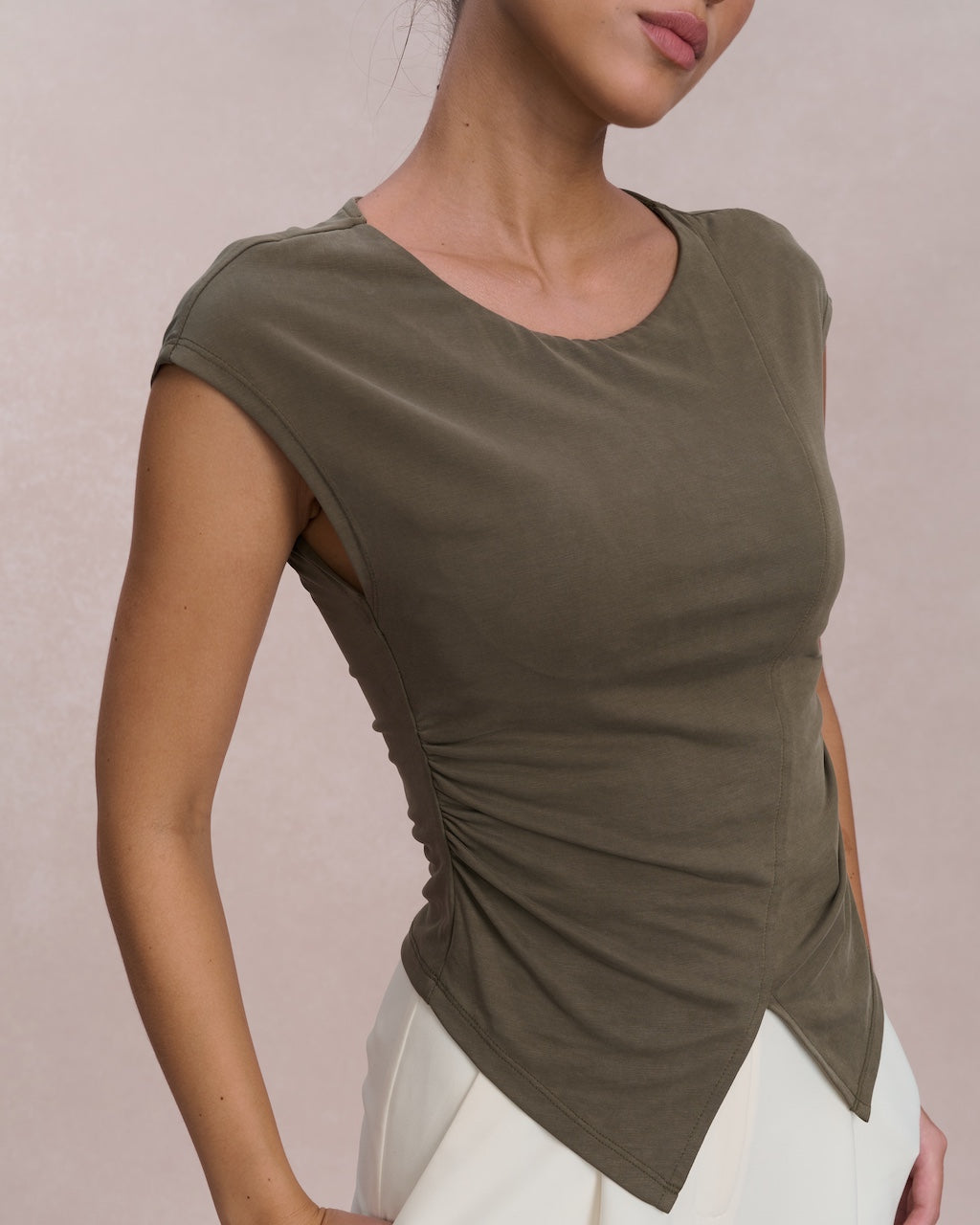EMVY | Sage Padded Top - Green