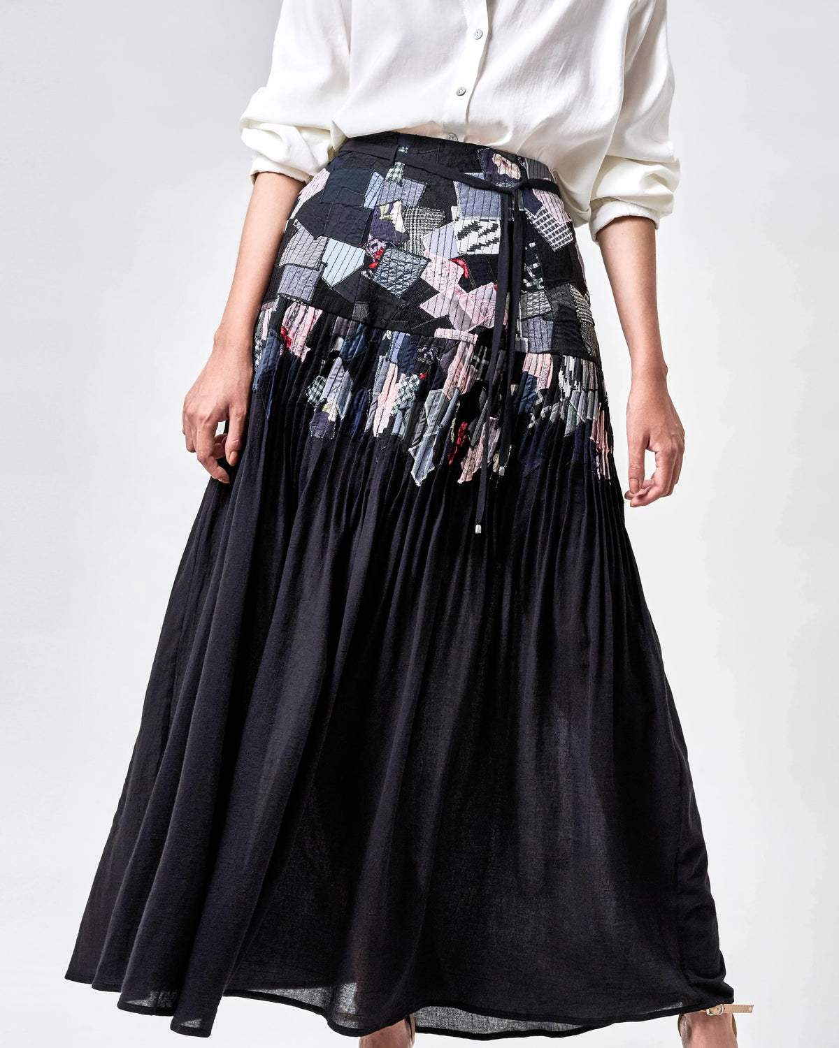 KHAAR | Scrap Midi Skirt