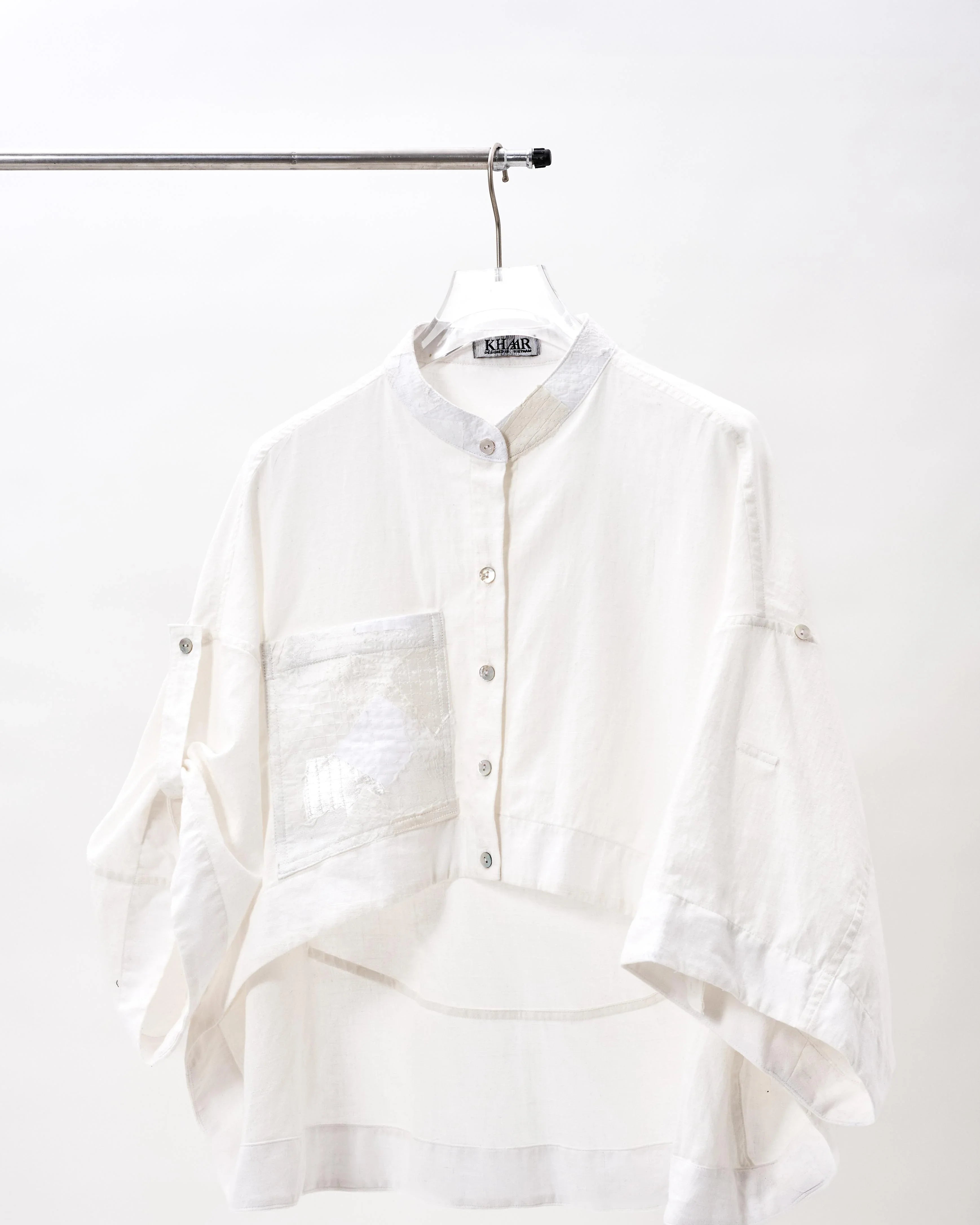 KHAAR | White Coral Crop Top