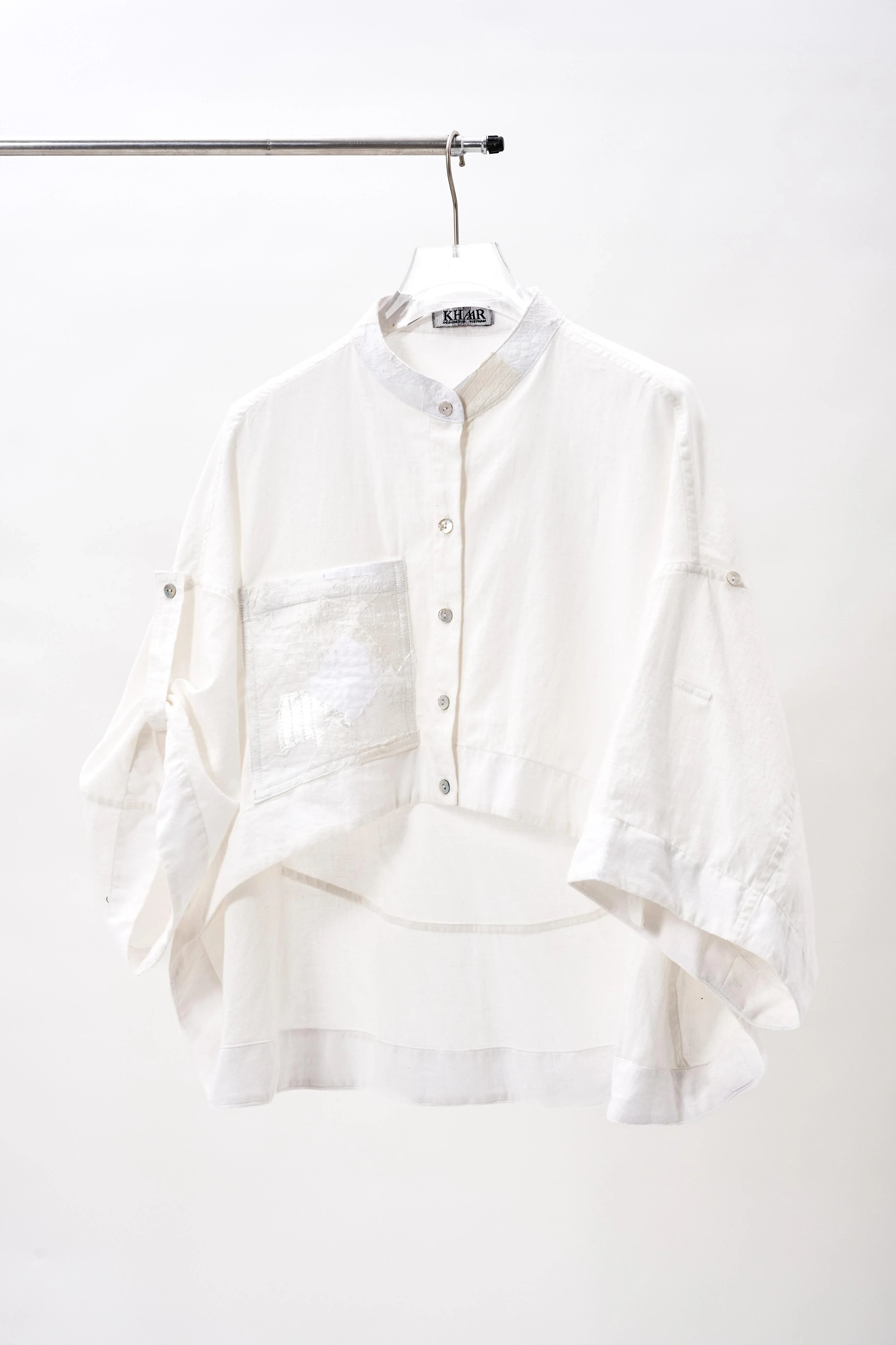 KHAAR | White Coral Crop Top