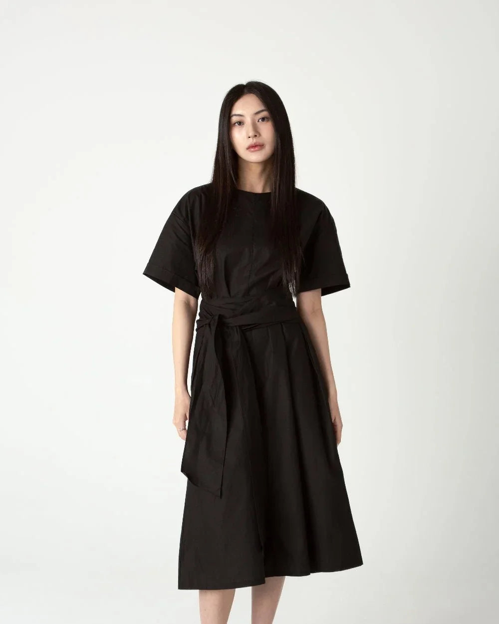 SAERO COLLECTIVE | Wrapline Dress | Black