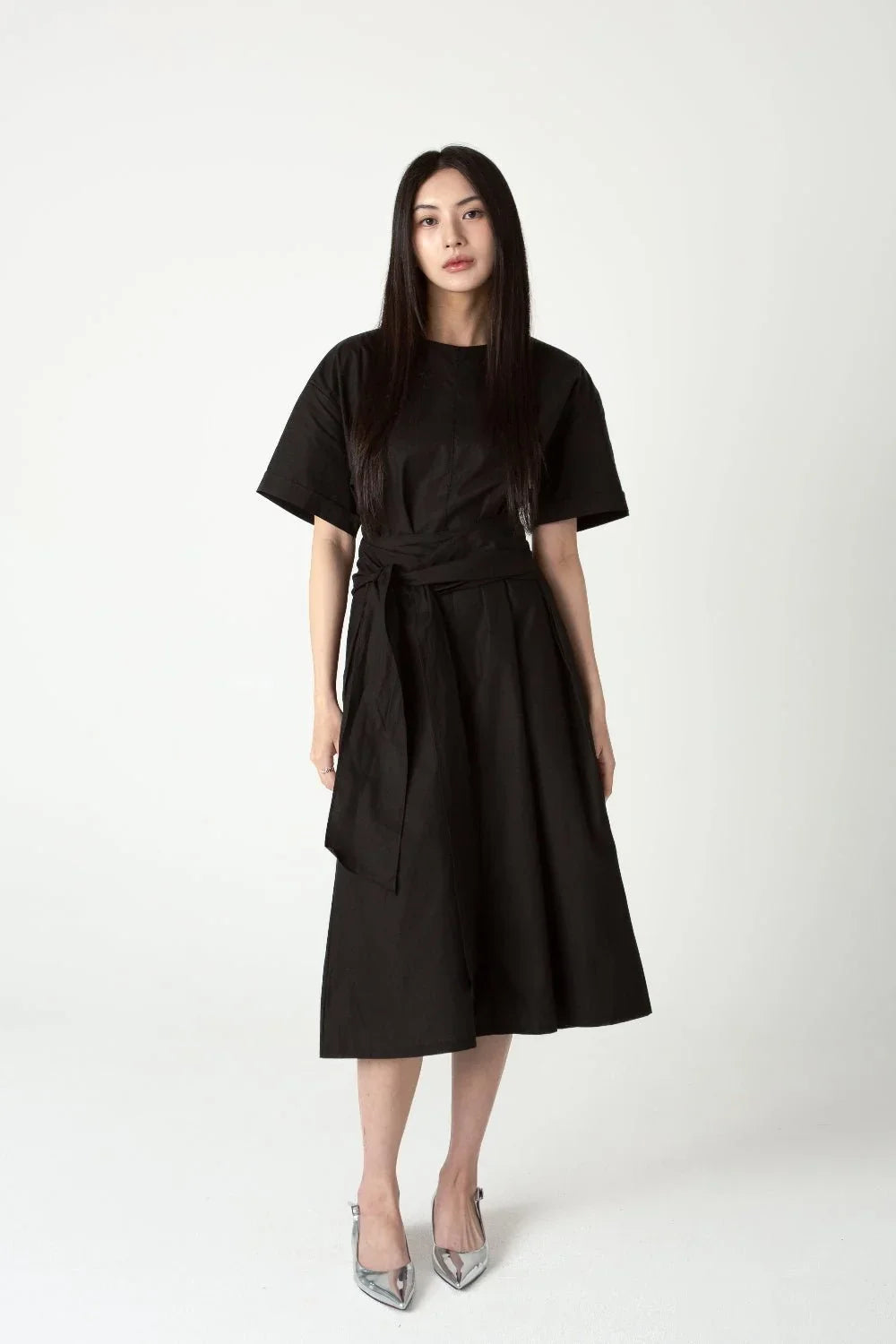 SAERO COLLECTIVE | Wrapline Dress | Black