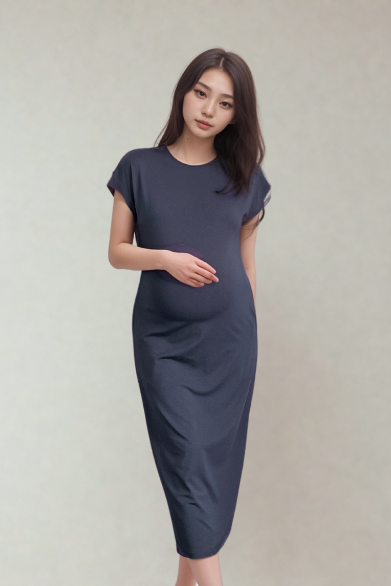 OLIVE BASICS | Ruth Reversible T-shirt Dress