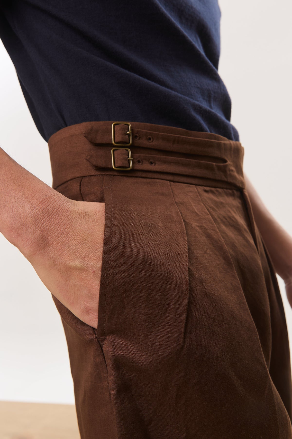 HOUSE OF HOUSE OF ANON PTE. LTD. | Aren Double Buckle Tailored Shorts