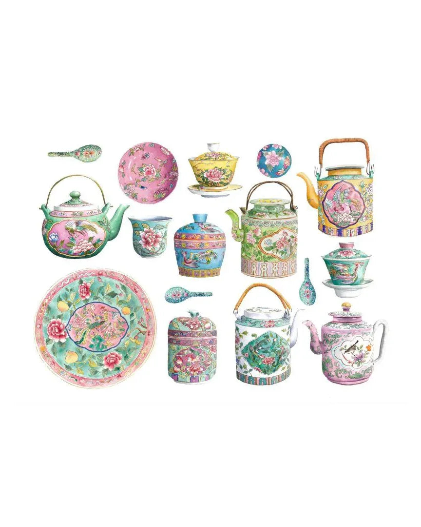 SINGLAPA | Peranakan Porcelain Art Print