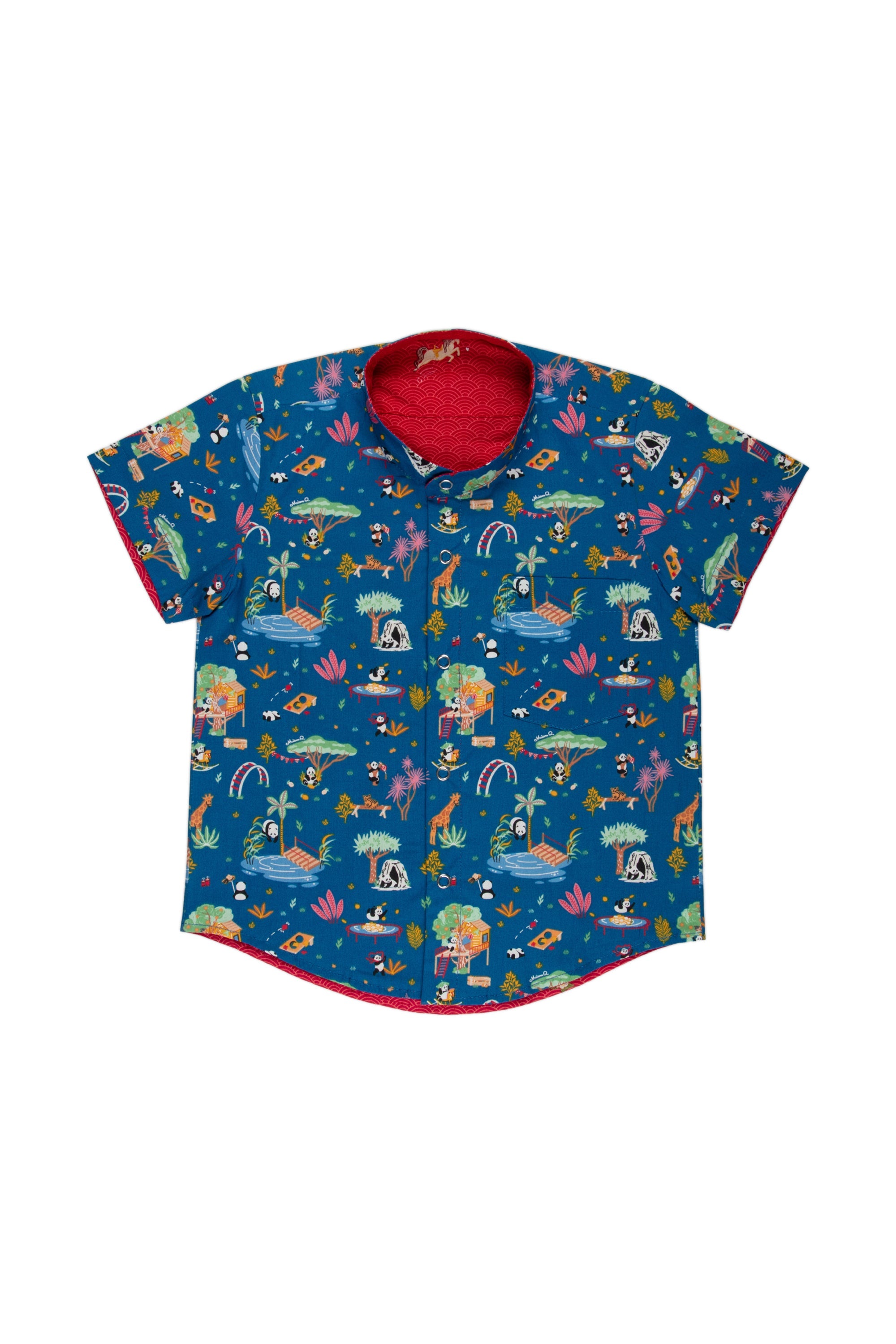 MAISON Q | Vivacious Miss Pony Reversible Shirt