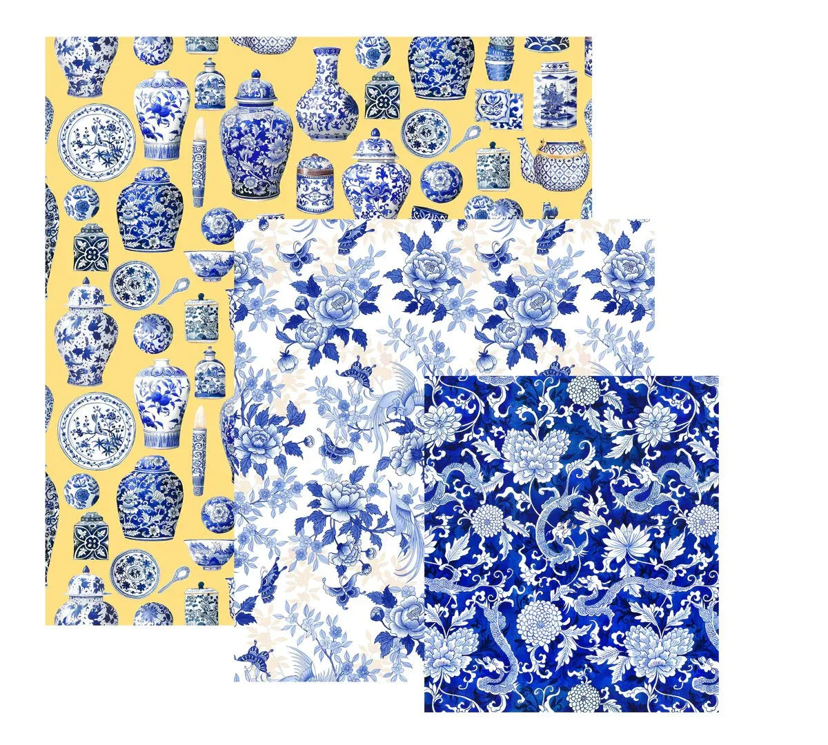 SINGLAPA | Chinoiserie Blues Beeswax Wrap