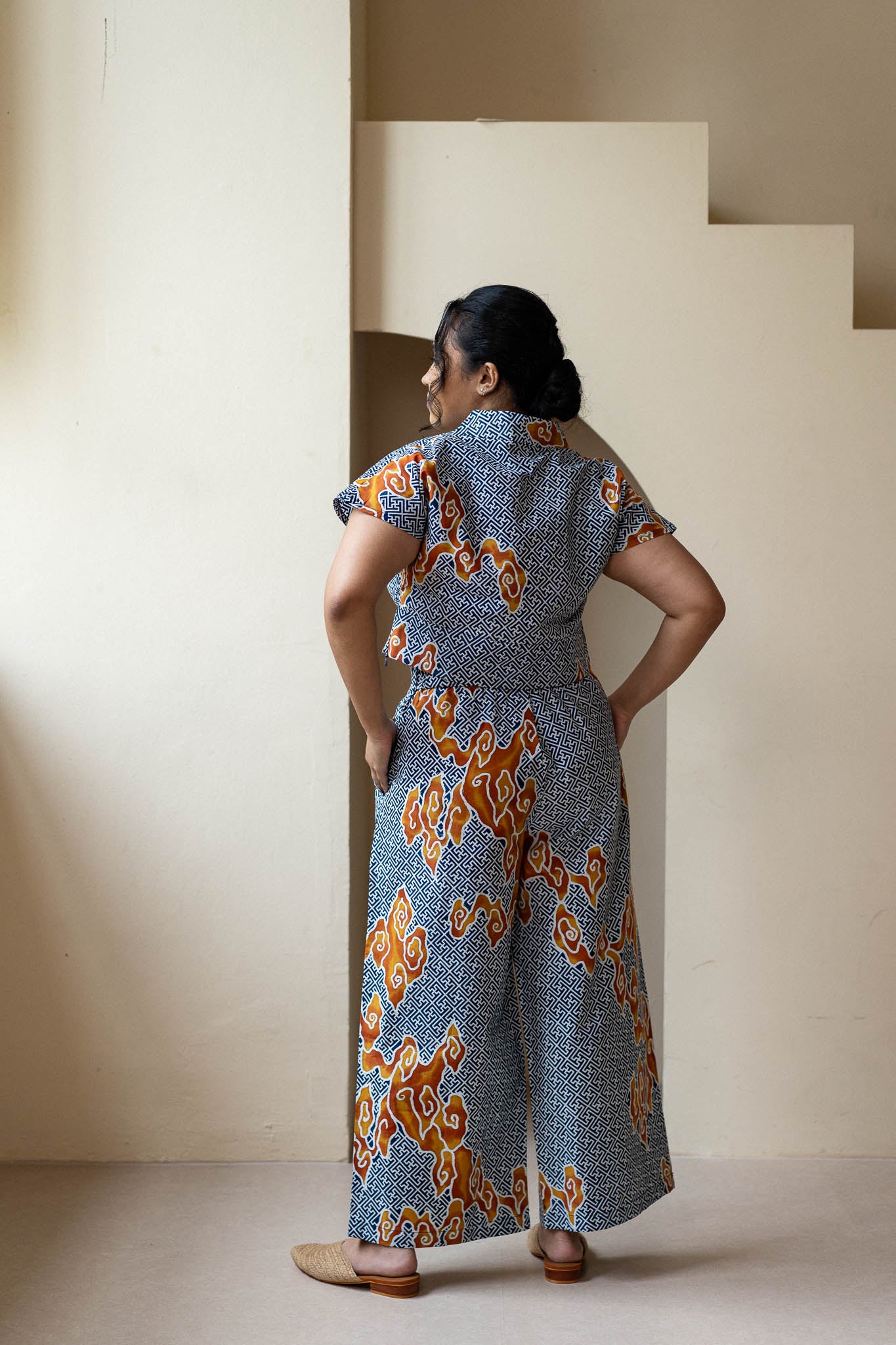 STUDIO GYPSIED | Batik Signature Culottes In Tumbuh Indigo