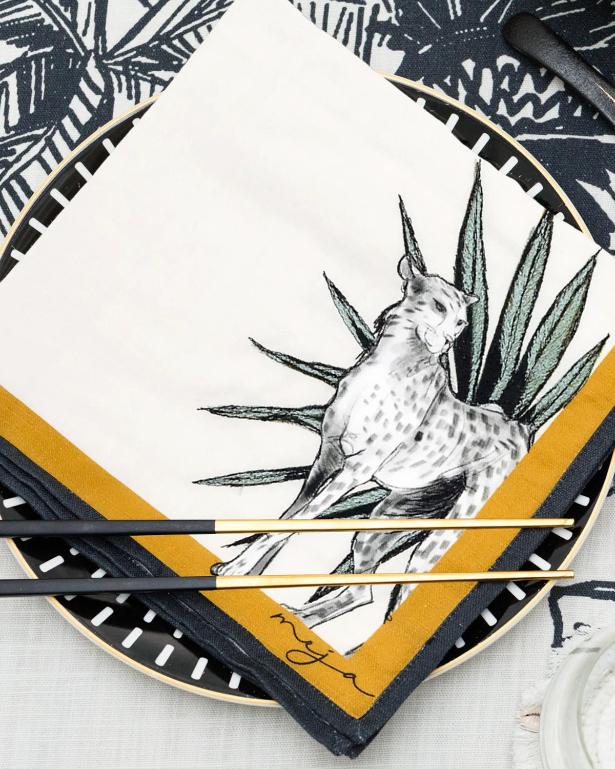 MEJA | The Show Of Safari Animal Napkins (Set Of 2)