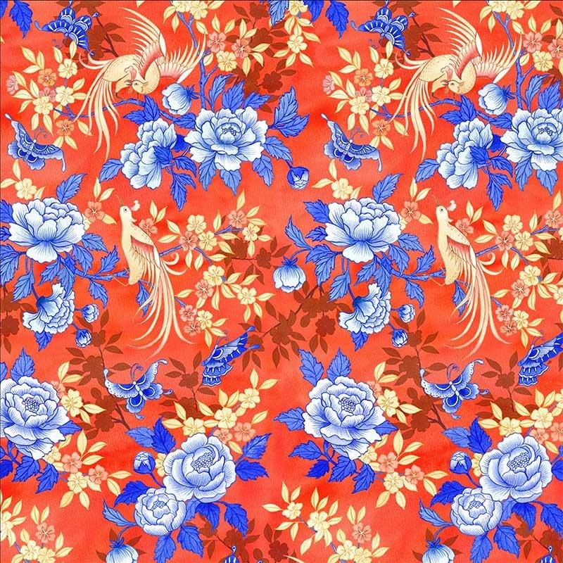 SINGLAPA | Birds & Butterfly Pocket Square