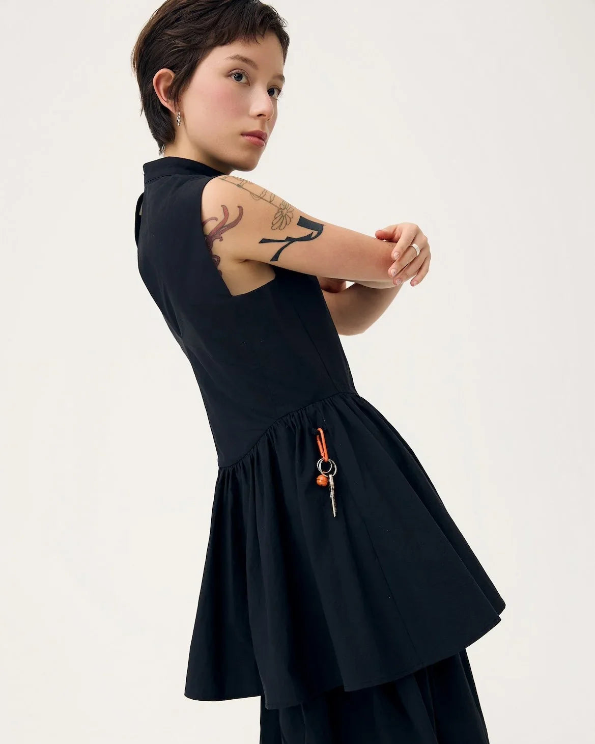 3EIGHTH | Ukabu Dress in Toner Black
