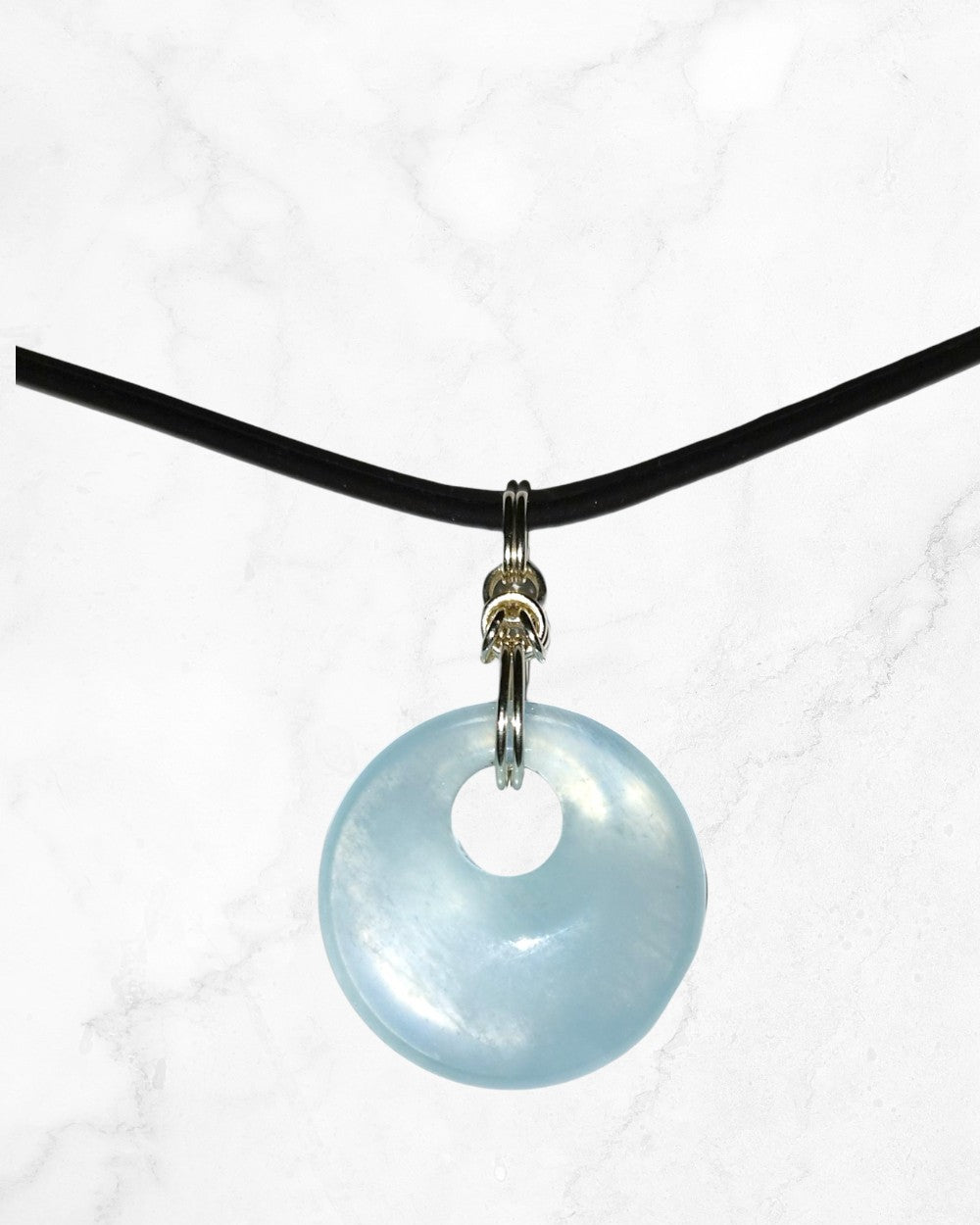 CREATIVE JEWELLERY STUDIO | Byzantine Aquamarine & Silver Pendant by Hooked On Maille