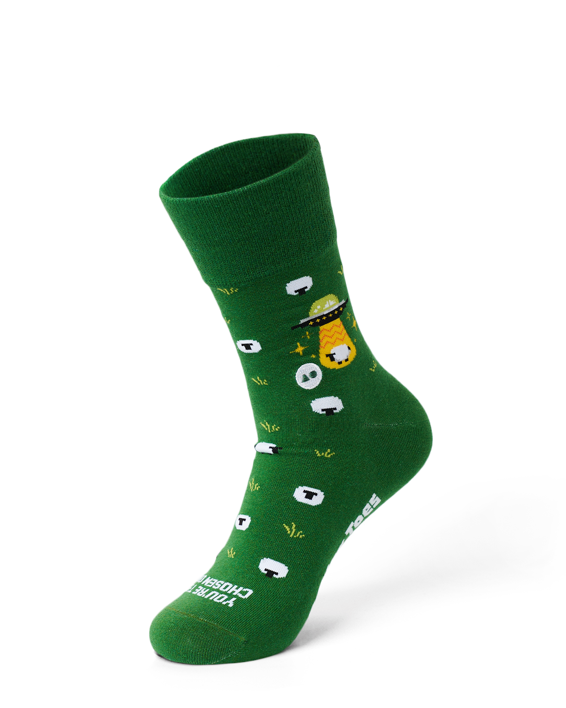 TALKING TOES | Galactic Sheep Crew Sock