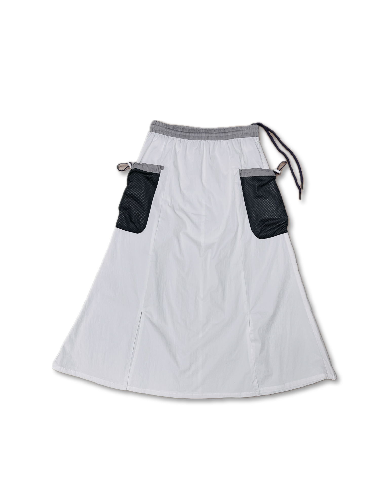 SPARROW GREEN | MEGAN MIDI UTILITY Skirt - White
