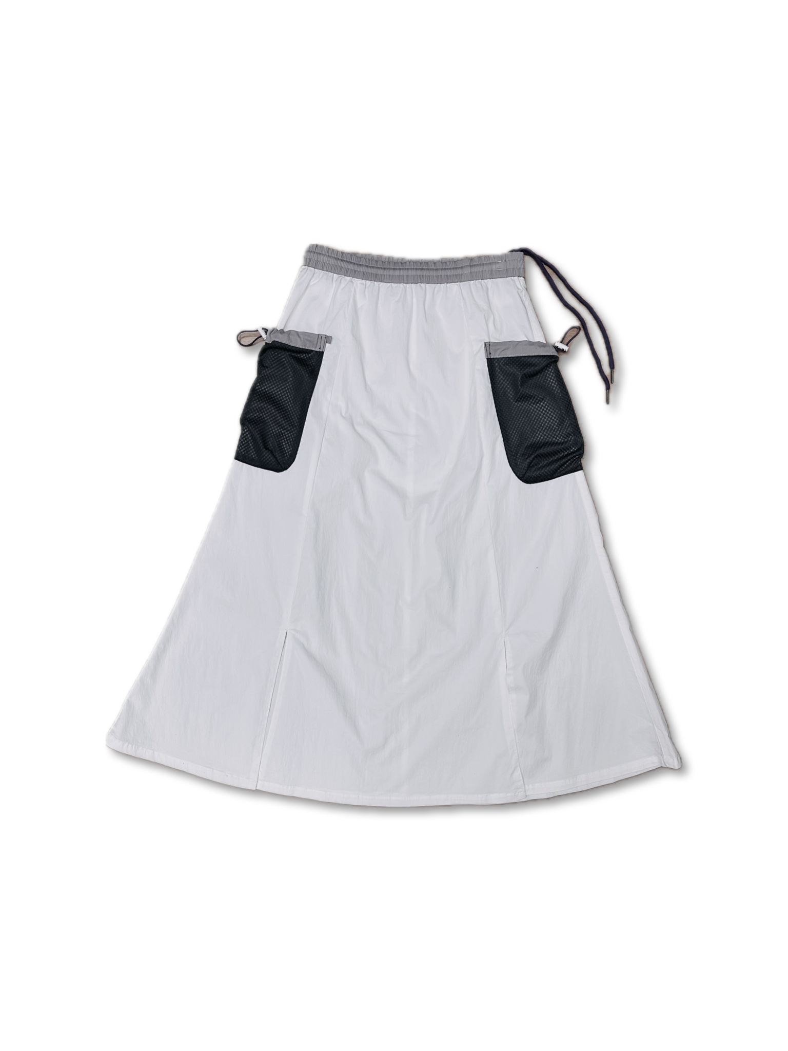 SPARROW GREEN | MEGAN MIDI UTILITY Skirt - White