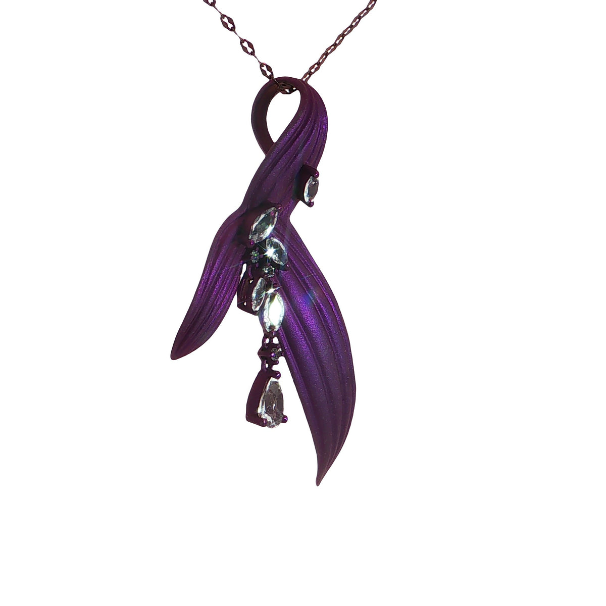 CREATIVE JEWELLERY STUDIO | My Tropical Garden: Artistic Titanium Topical Petals Pendant | Tyll Atelier