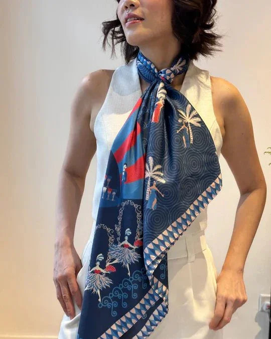 BINARY STYLE | Tropicana Dream Silk Scarf