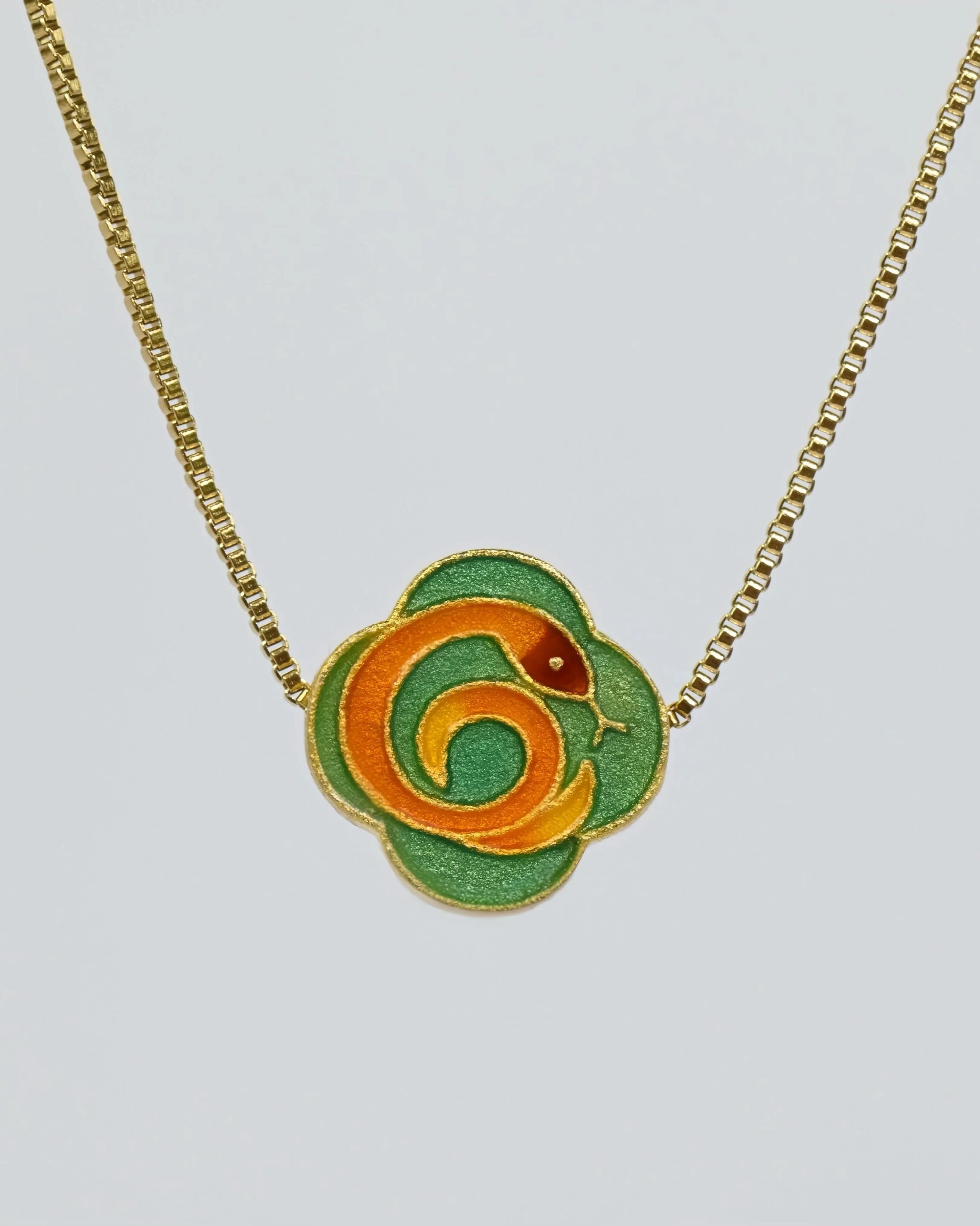 MARILYN TAN JEWELLERY | Lucky Zodiac Gold Chain Pendant Necklace With Enamel Charm