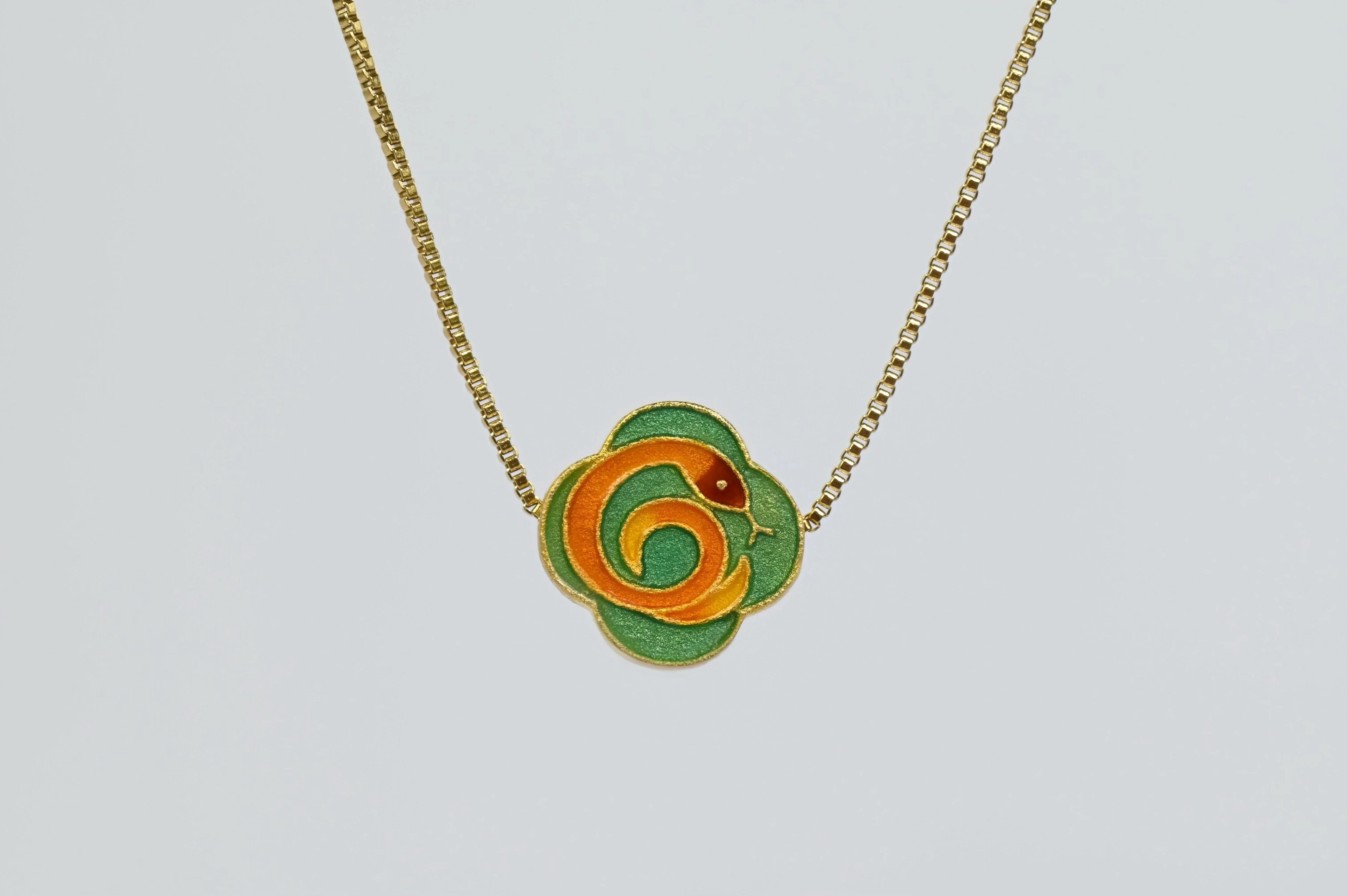 MARILYN TAN JEWELLERY | Lucky Zodiac Gold Chain Pendant Necklace With Enamel Charm