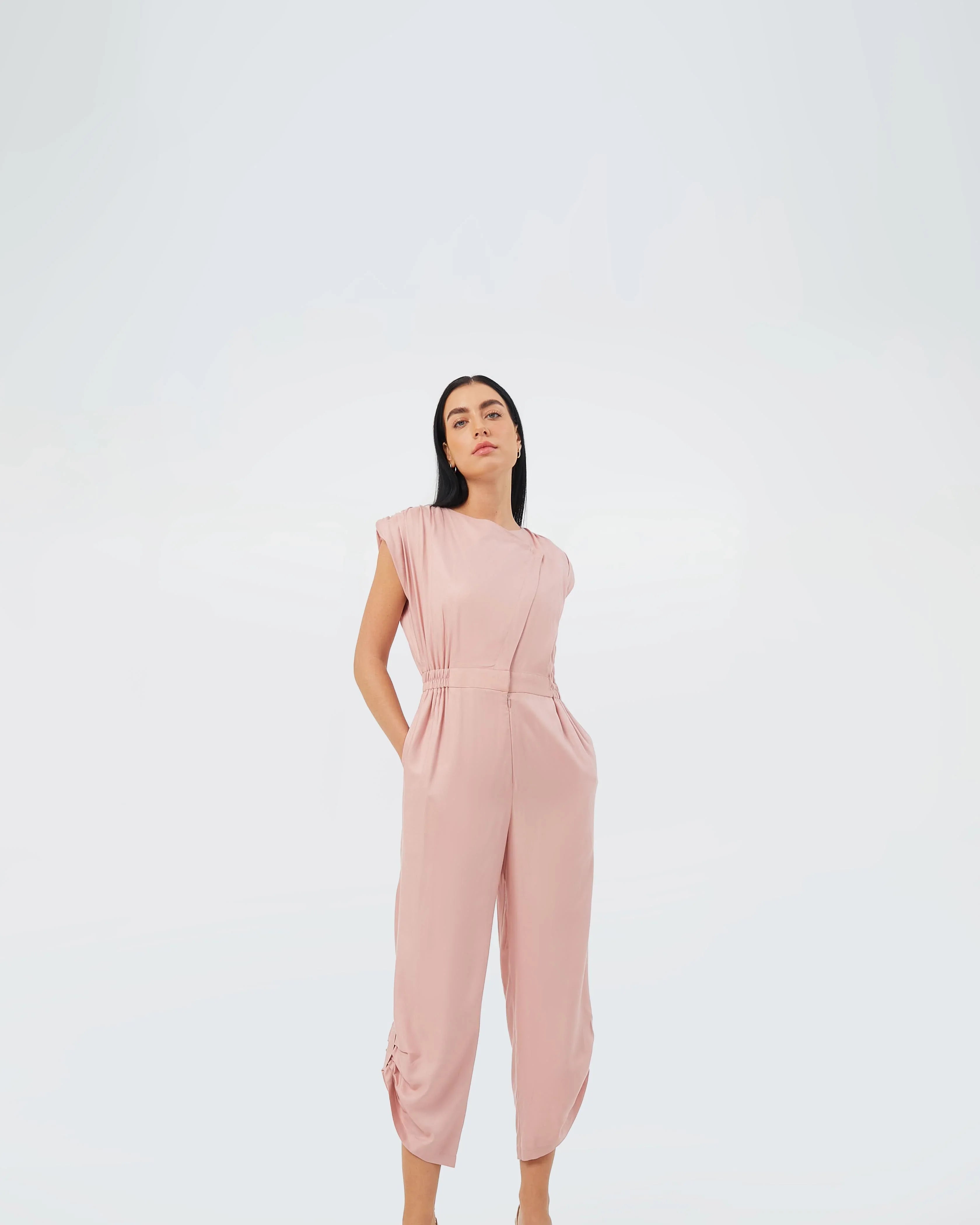 CAELI ECO LUXE | Draped Jumpsuit