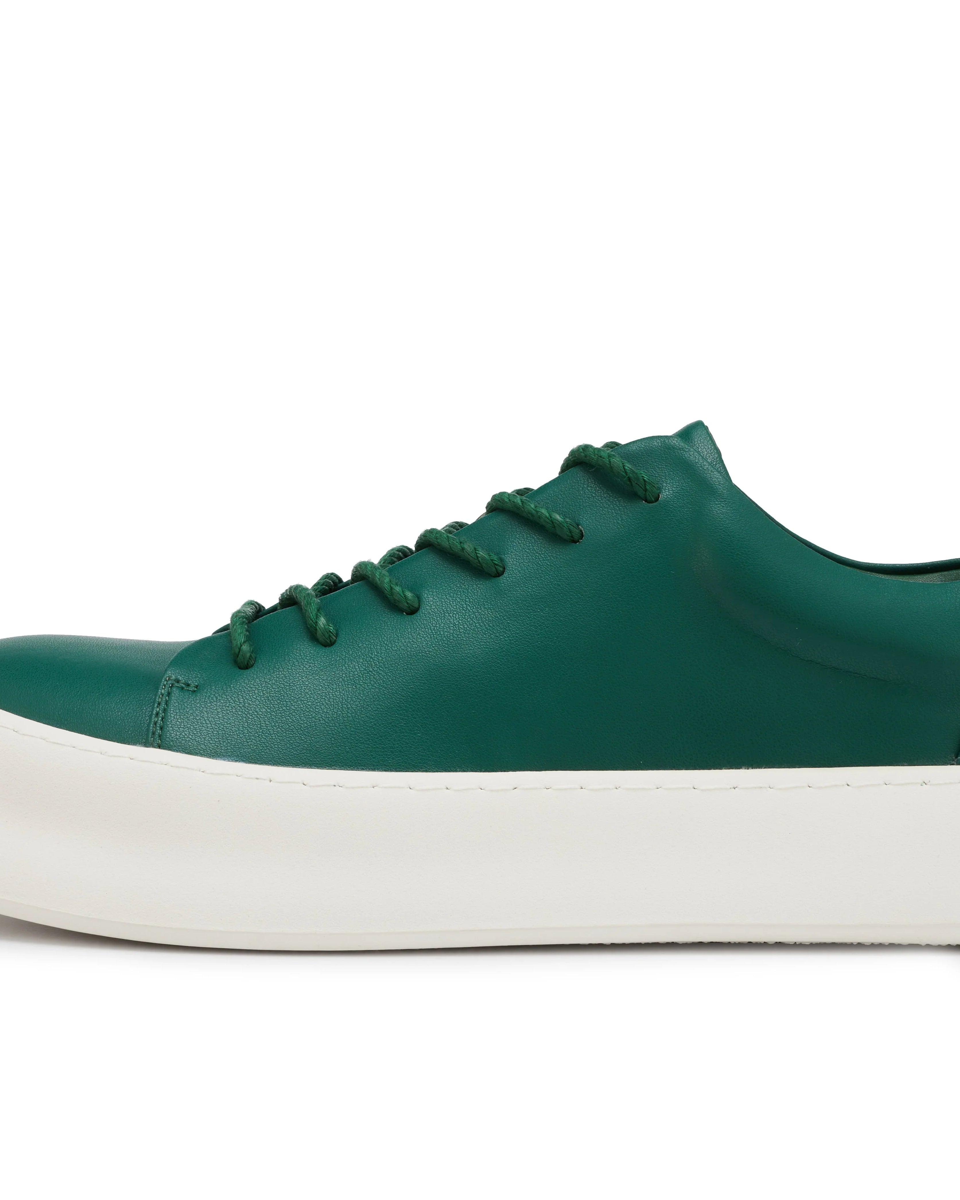 PROJECTWEAR | FALLON Low Cut Faux Leather Sneaker Green