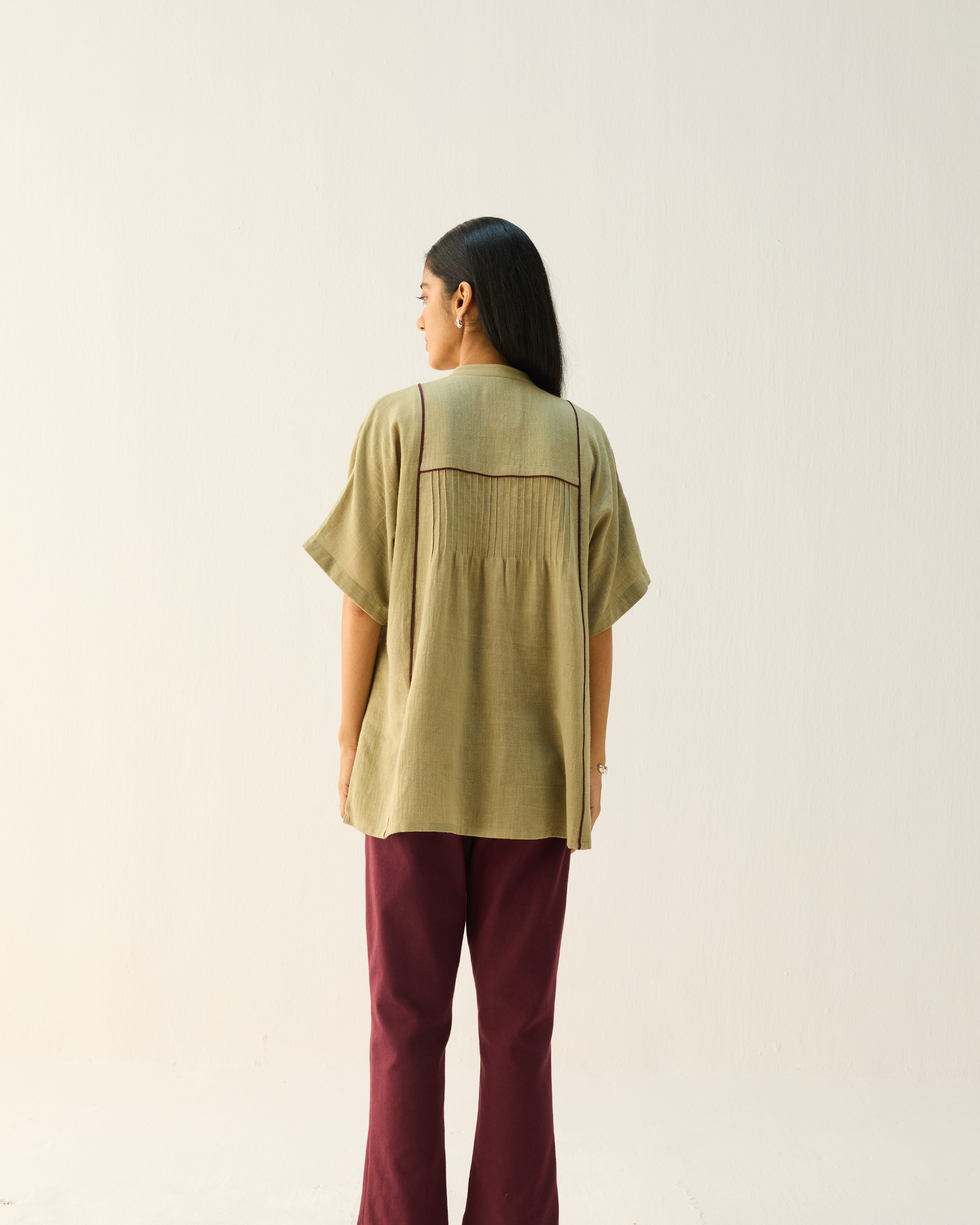 SUI | Bold Heart Handspun Handwoven Organic Cotton Shirt