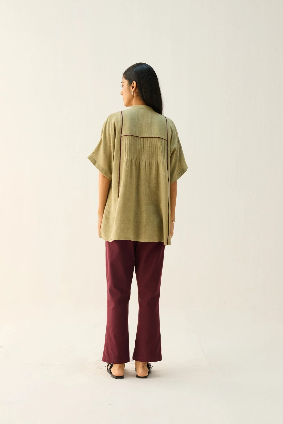 SUI | Bold Heart Handspun Handwoven Organic Cotton Shirt