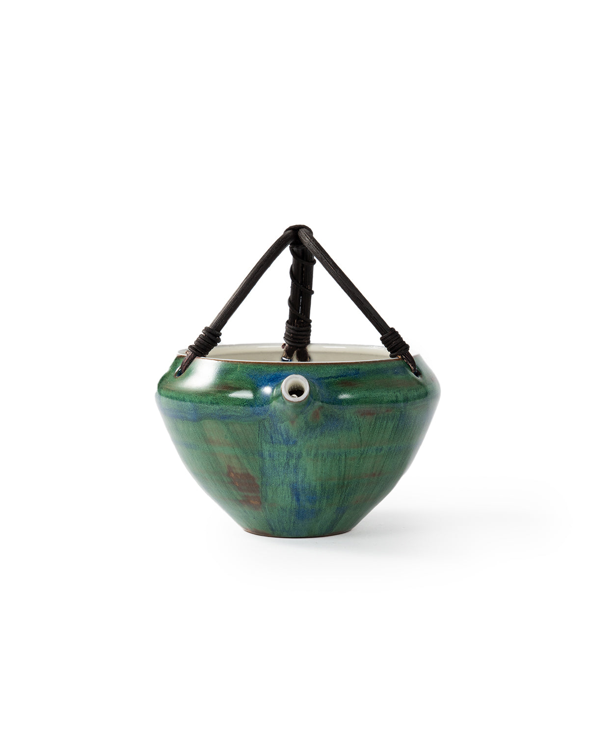 CRAFILAB | Official Green Glaze & Rattan Tea Bowl