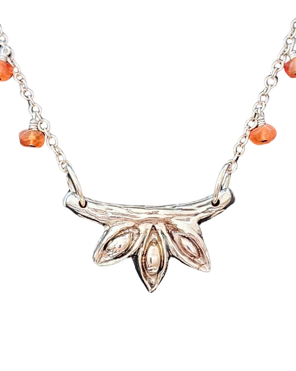 CREATIVE JEWELLERY STUDIO | Silver & Carnelian Star Anise Necklace by Annyun