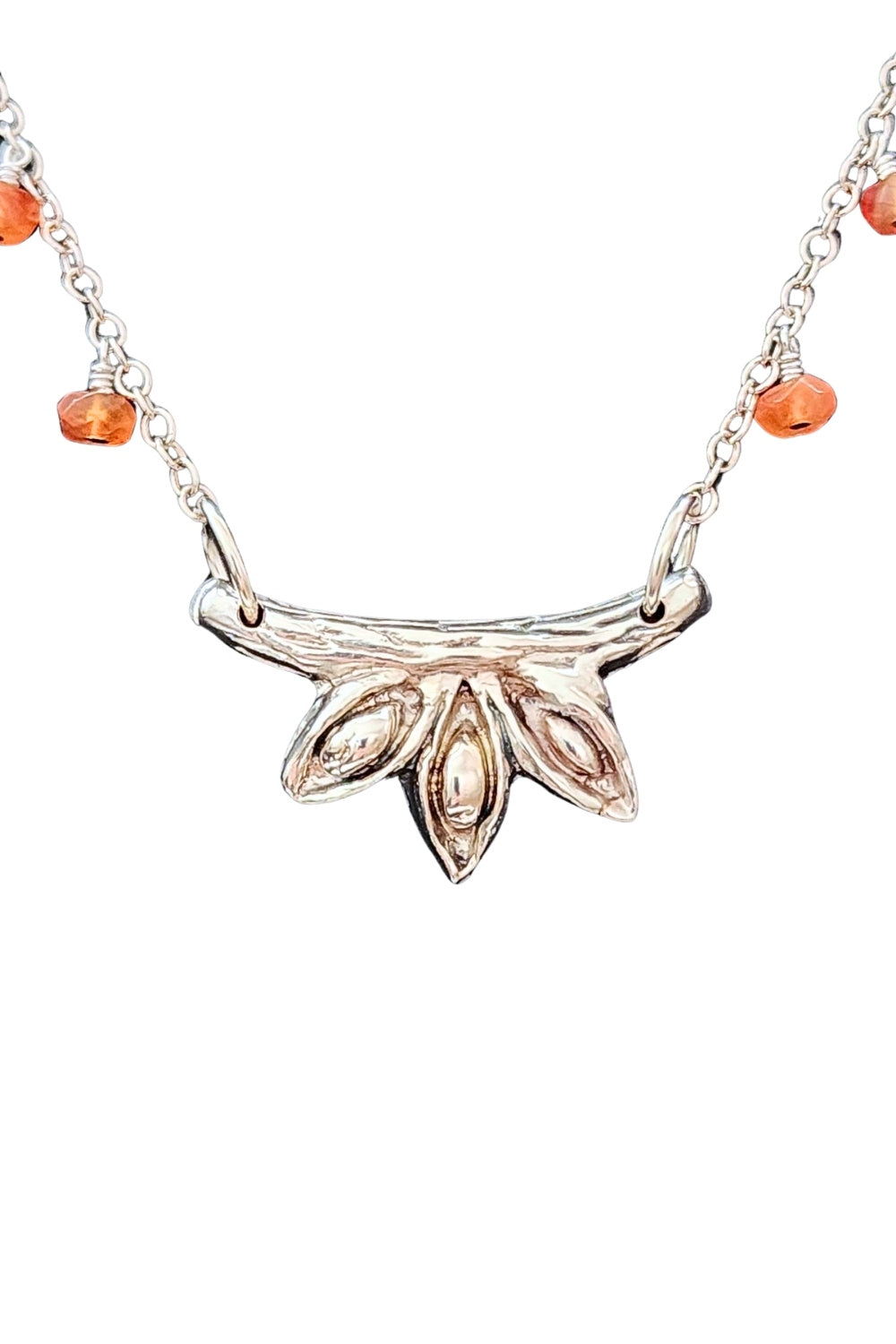 CREATIVE JEWELLERY STUDIO | Silver & Carnelian Star Anise Necklace by Annyun