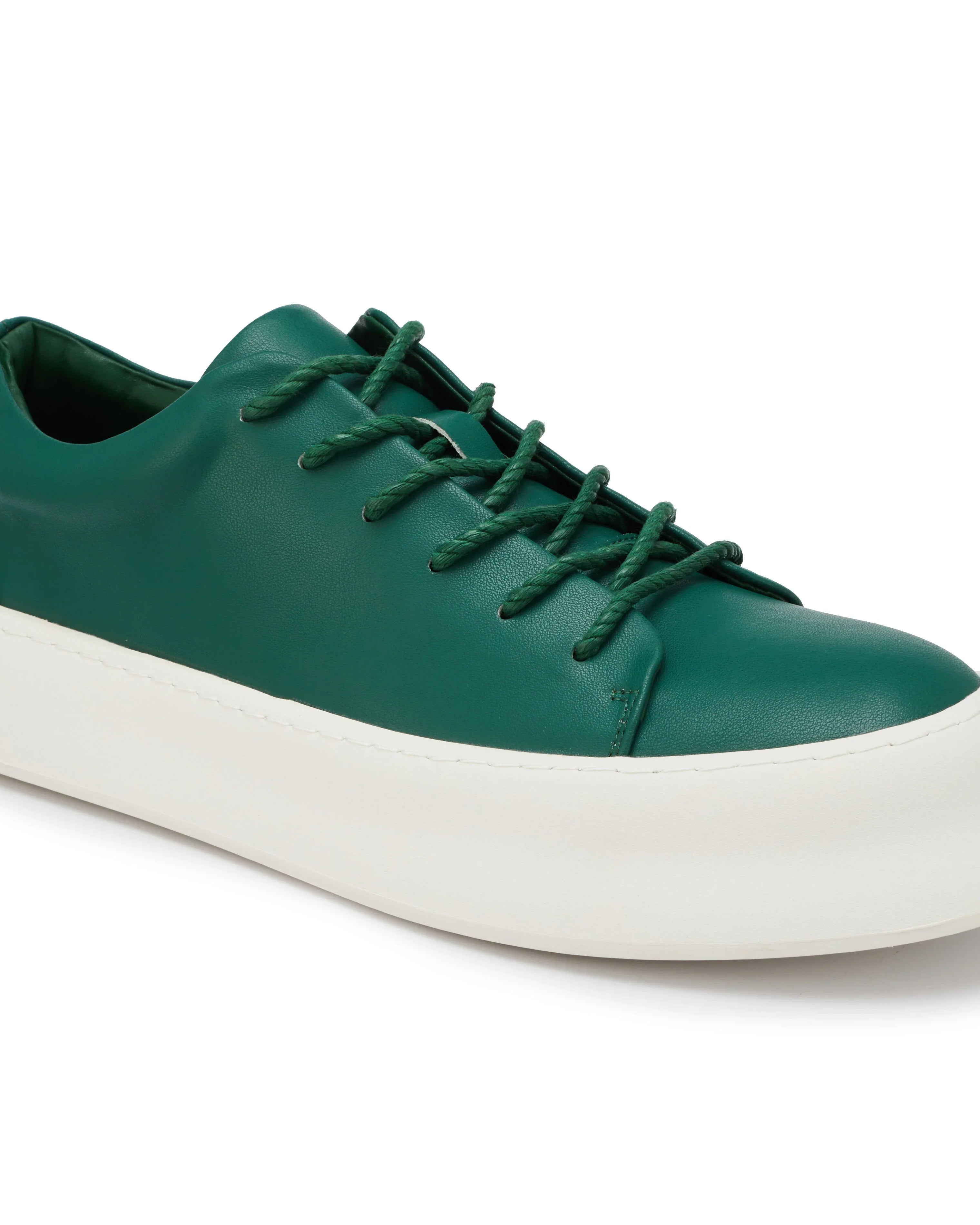 PROJECTWEAR | FALLON Low Cut Faux Leather Sneaker Green