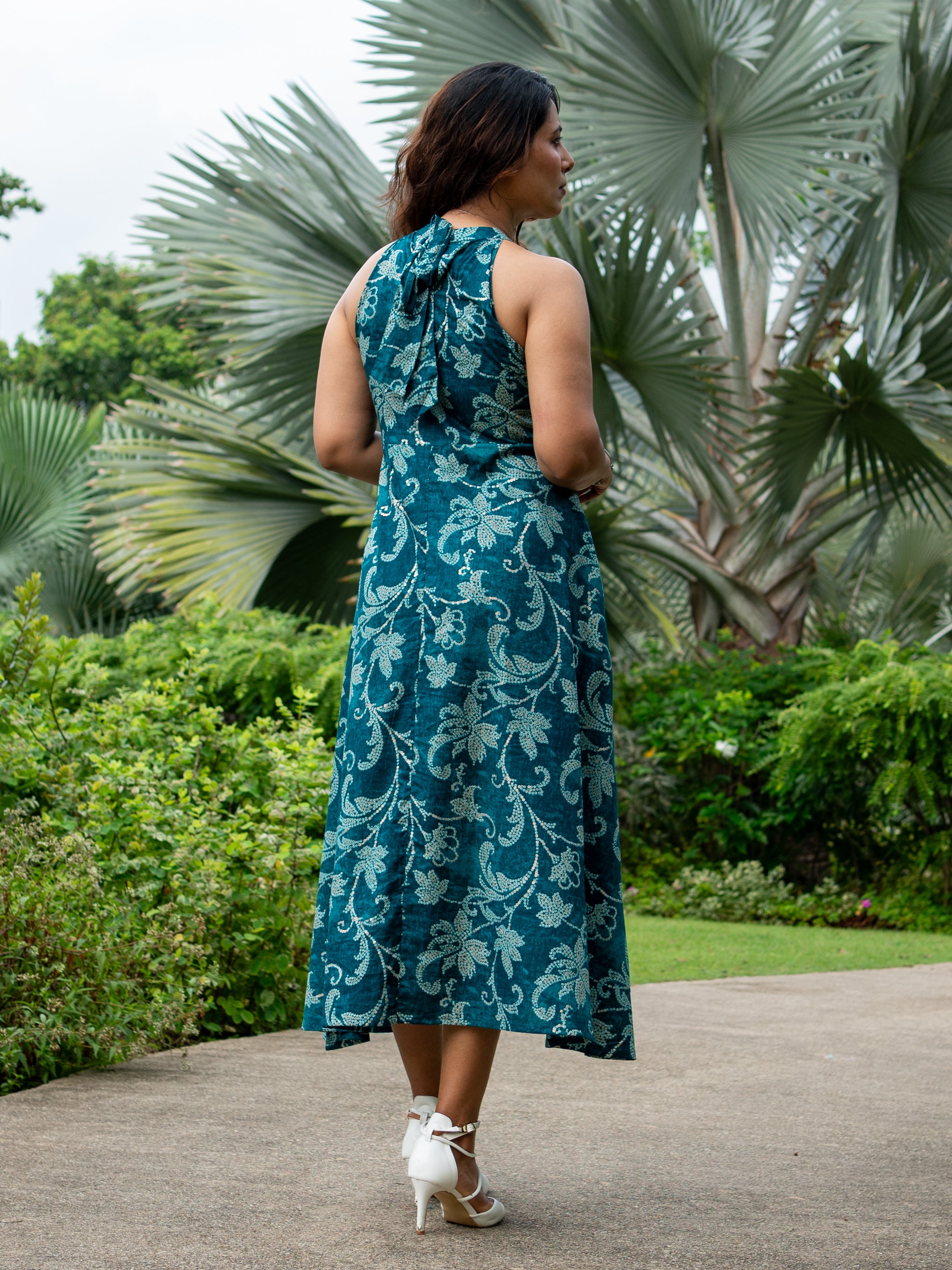 NIMBU | Alia Women's Halter Dress in Muslin Cotton