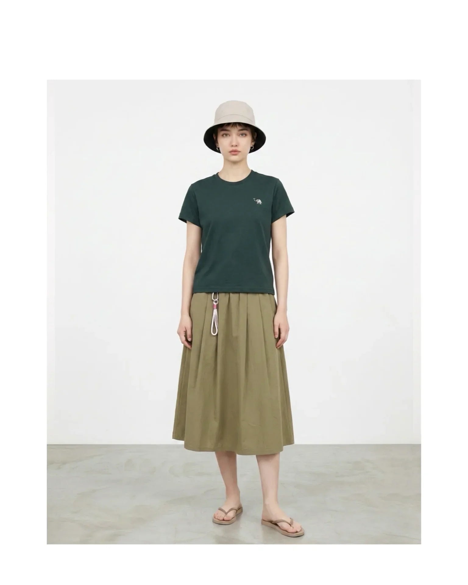 SPARROW GREEN | FAYE waistFAST Midi Skirt