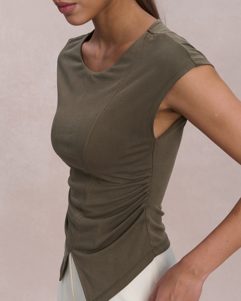 EMVY | Sage Padded Top - Green